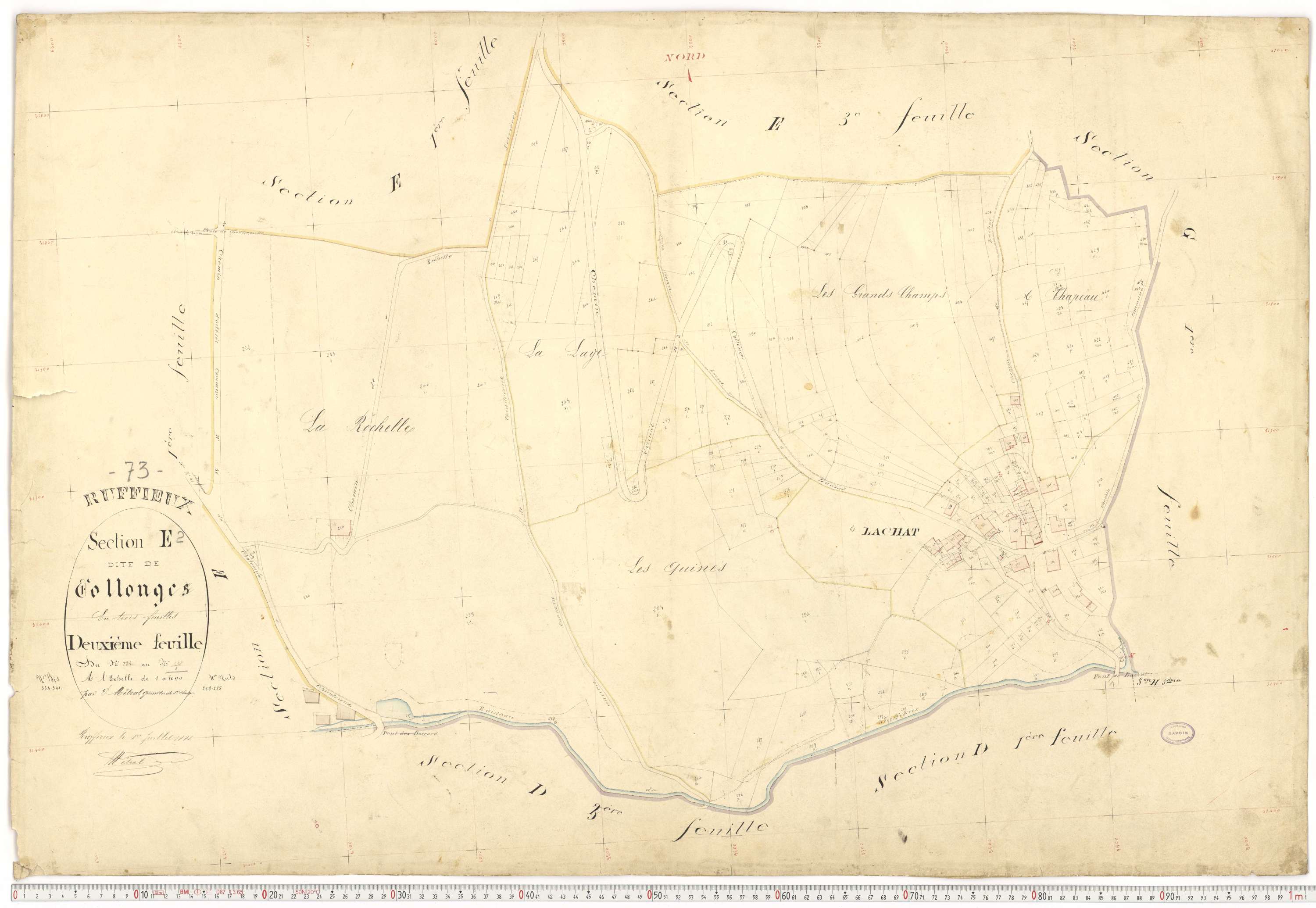 Ruffieux - Cadastre français (1881).