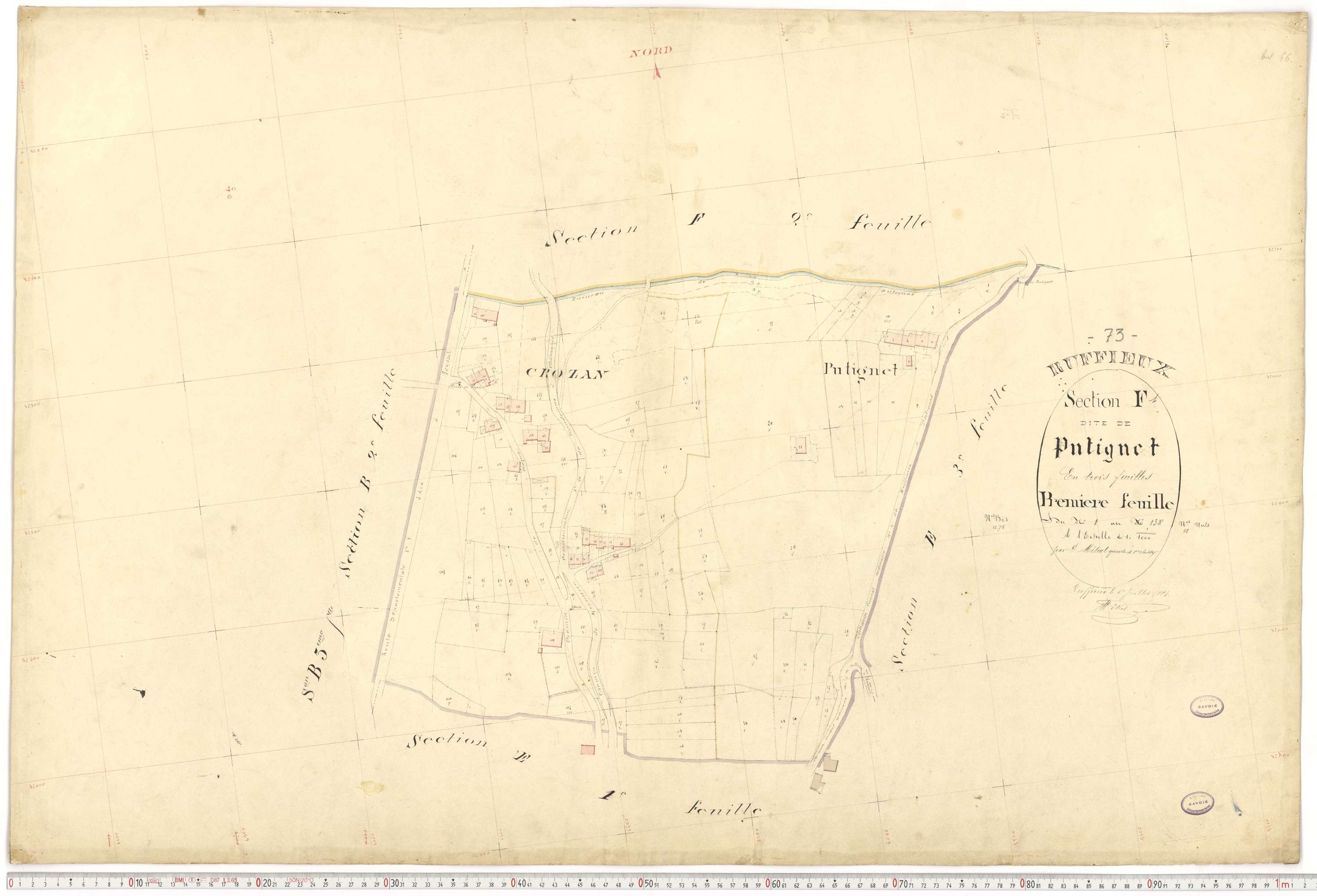 Ruffieux - Cadastre français (1881).