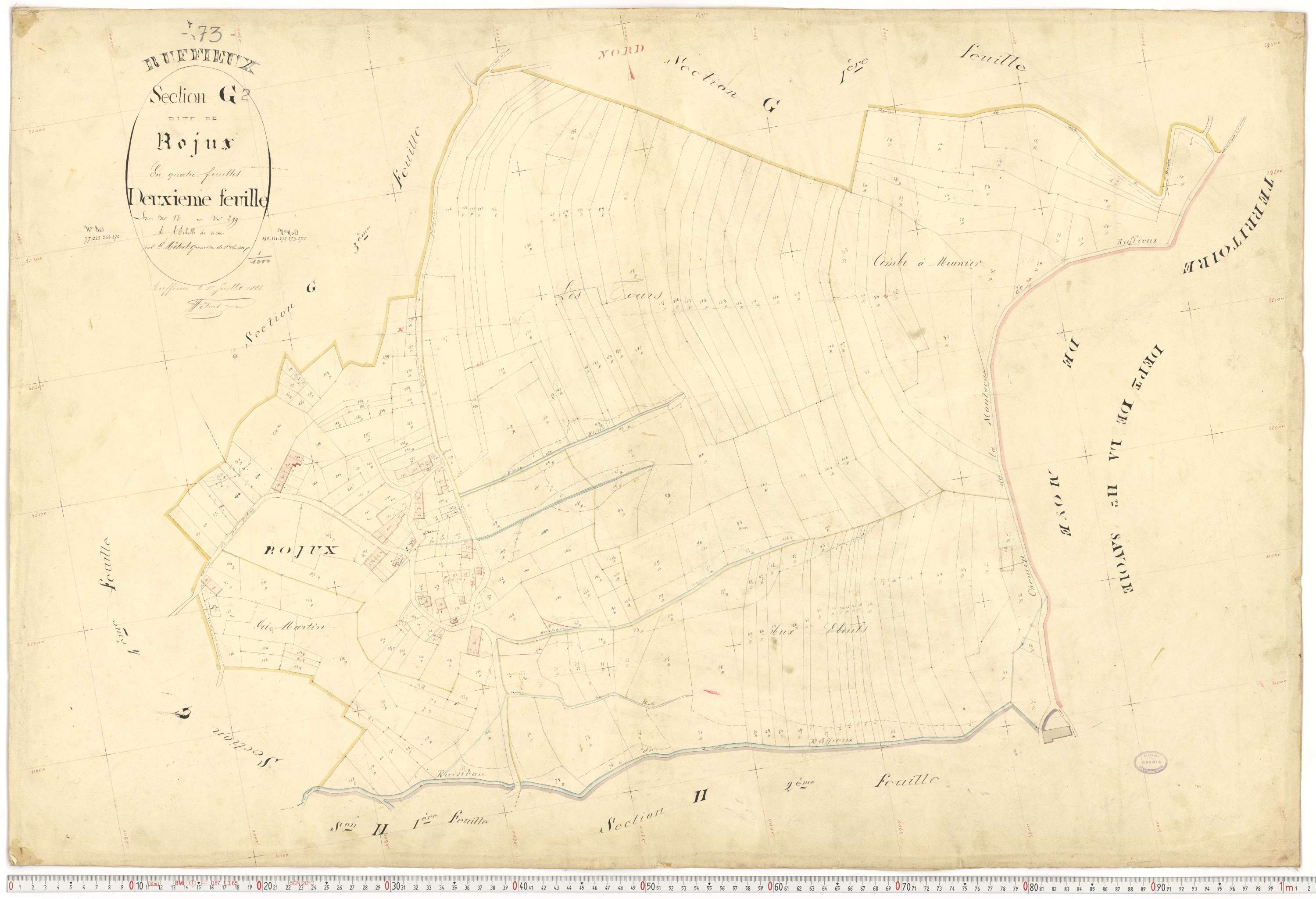 Ruffieux - Cadastre français (1881).