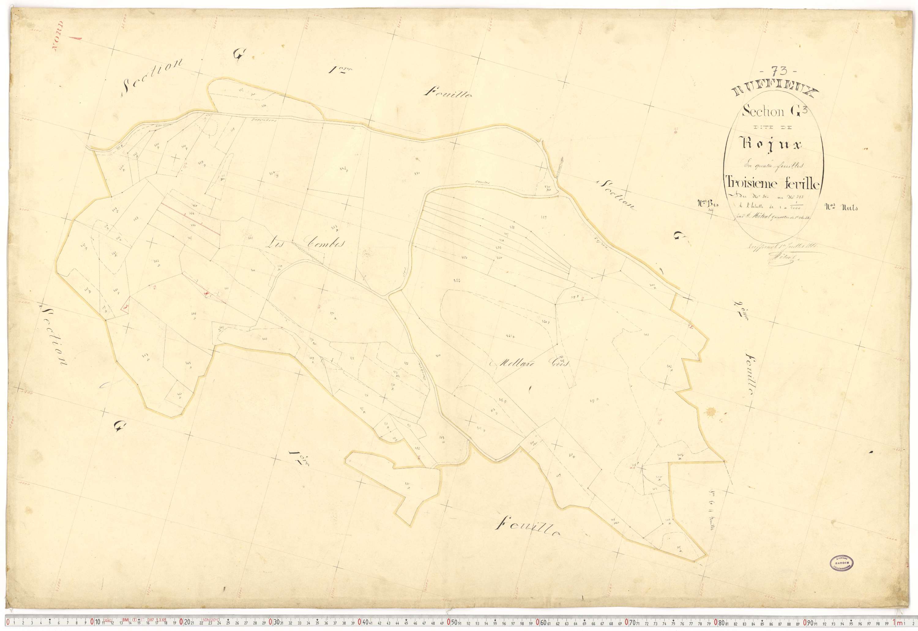 Ruffieux - Cadastre français (1881).