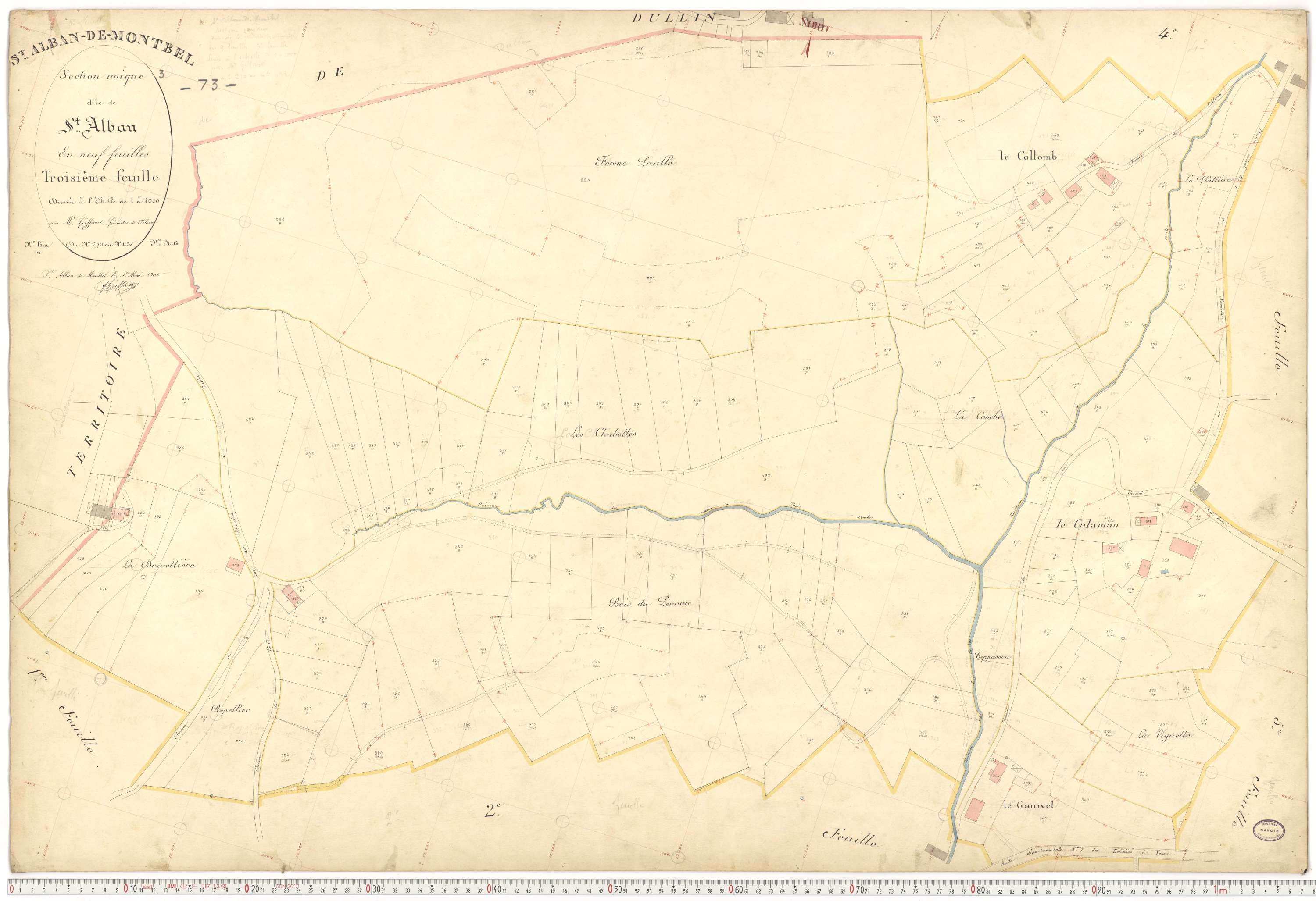 Saint-Alban-de-Montbel - Plans cadastraux du premier cadastre français.