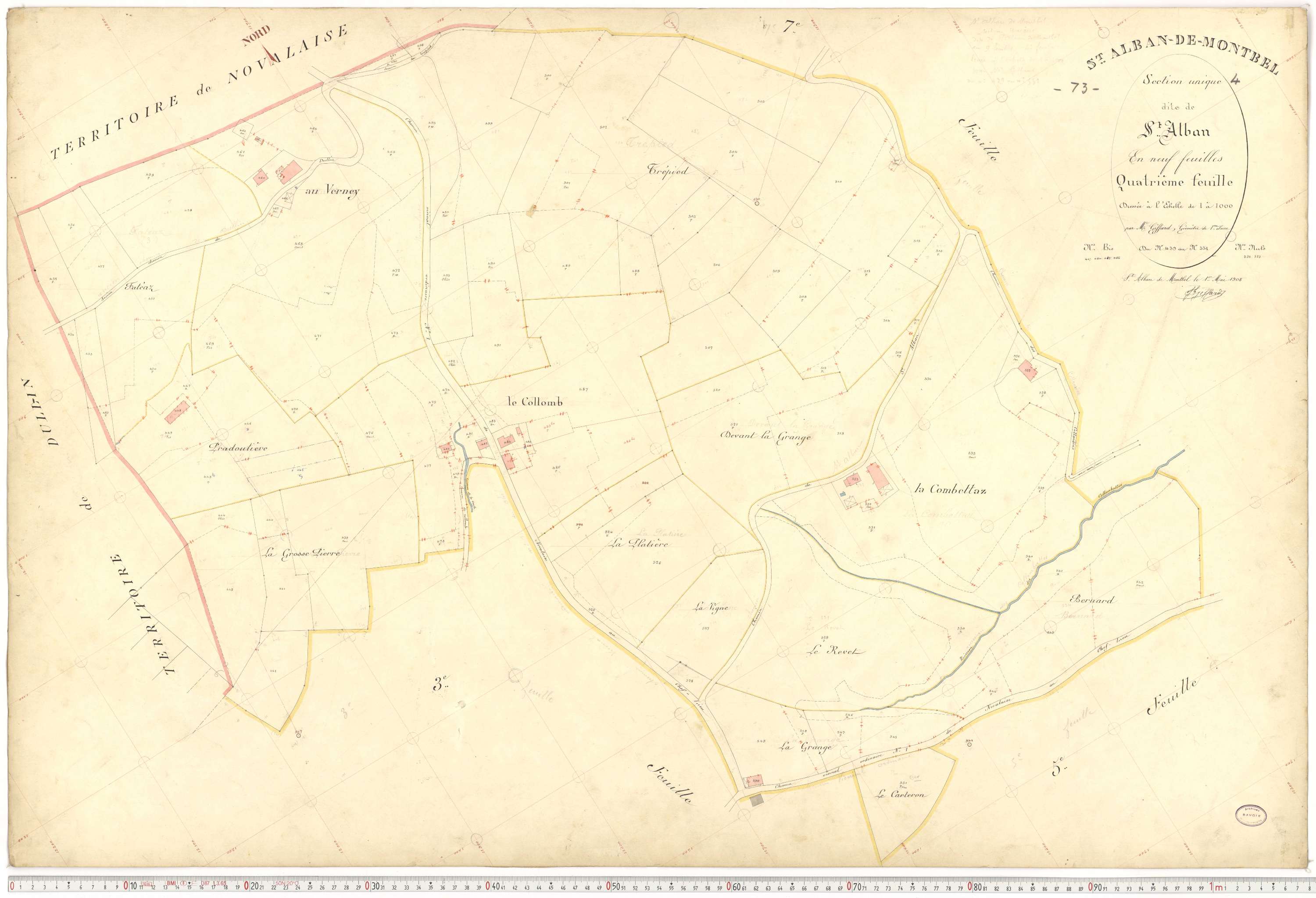 Saint-Alban-de-Montbel - Plans cadastraux du premier cadastre français.