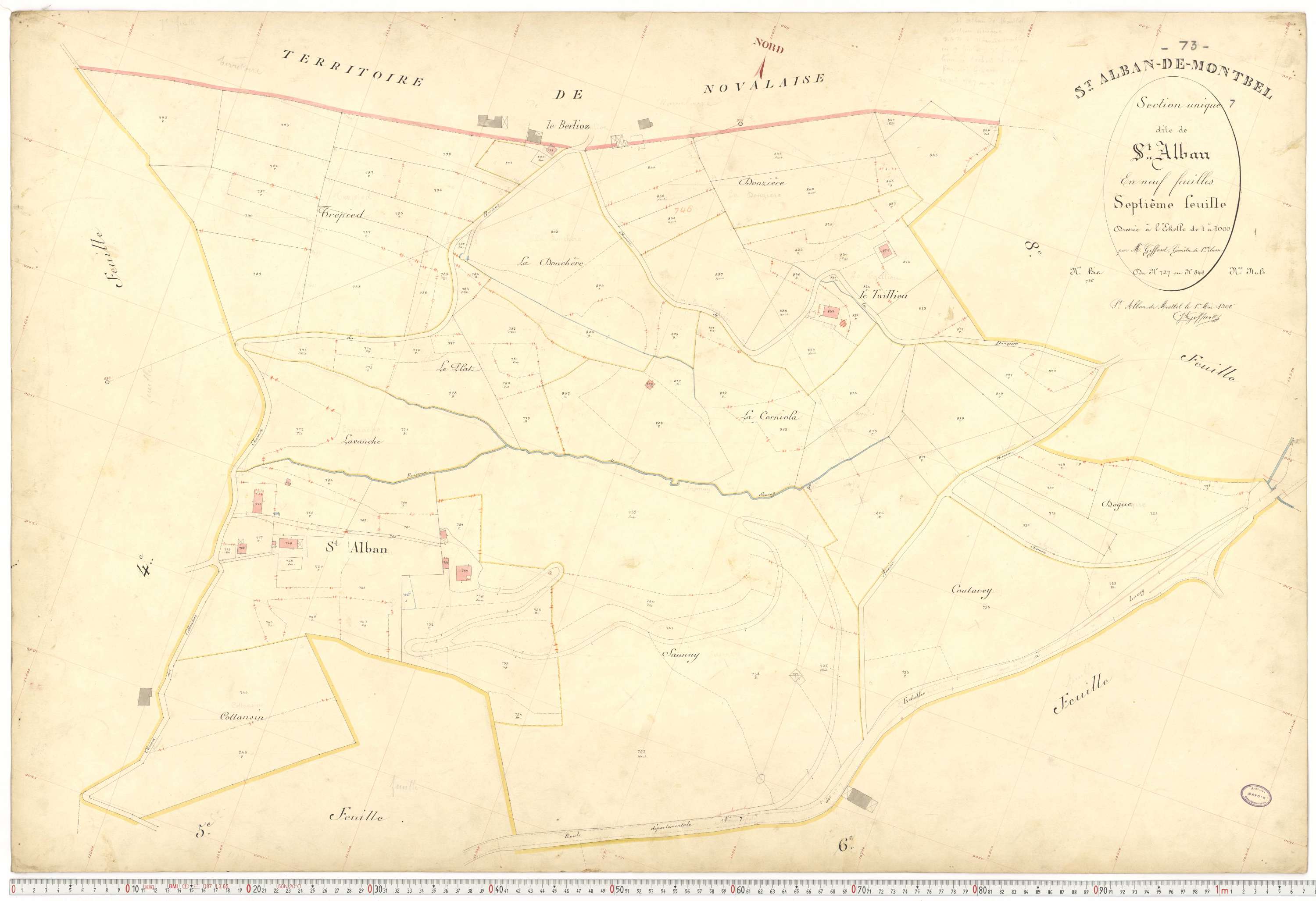 Saint-Alban-de-Montbel - Plans cadastraux du premier cadastre français.