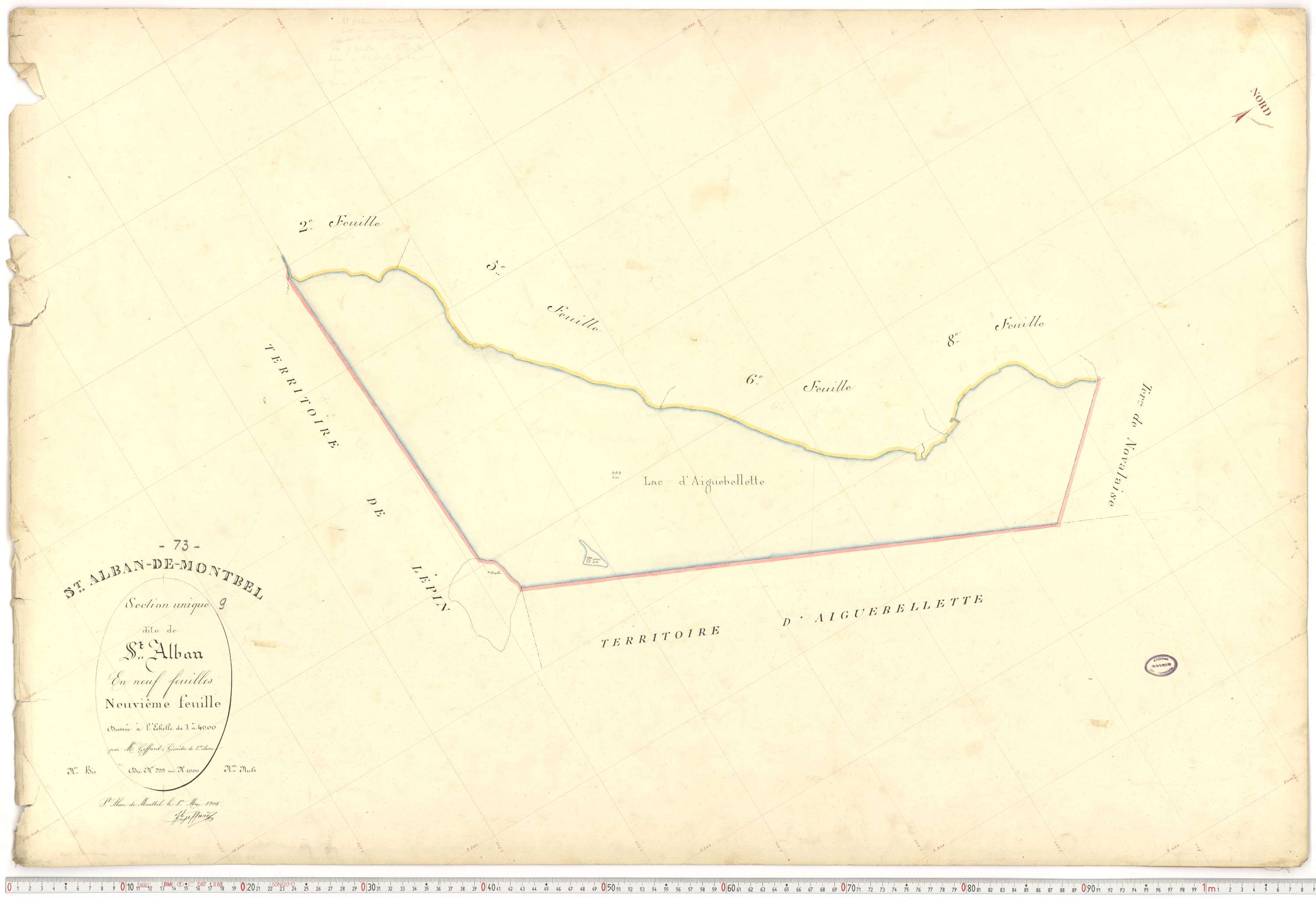 Saint-Alban-de-Montbel - Plans cadastraux du premier cadastre français.