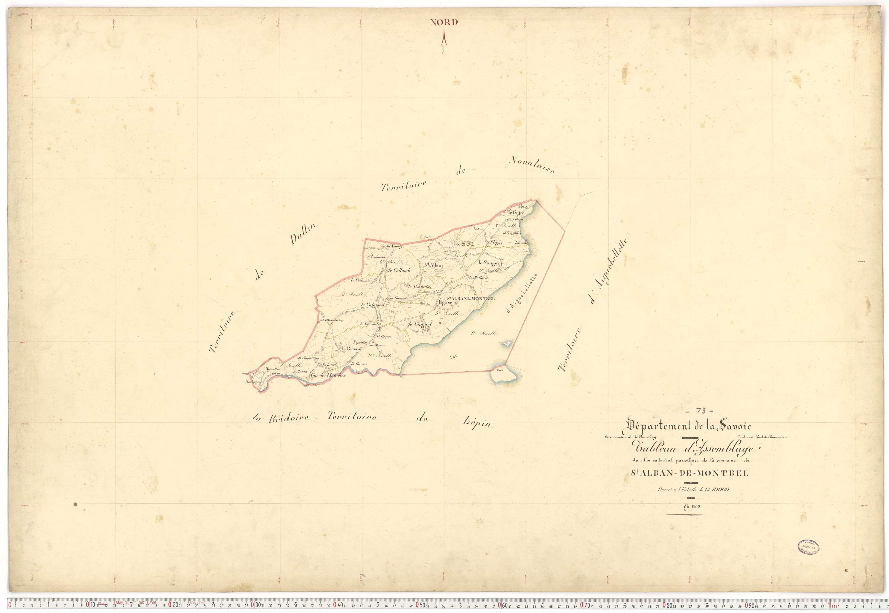 Saint-Alban-de-Montbel - Plans cadastraux du premier cadastre français.