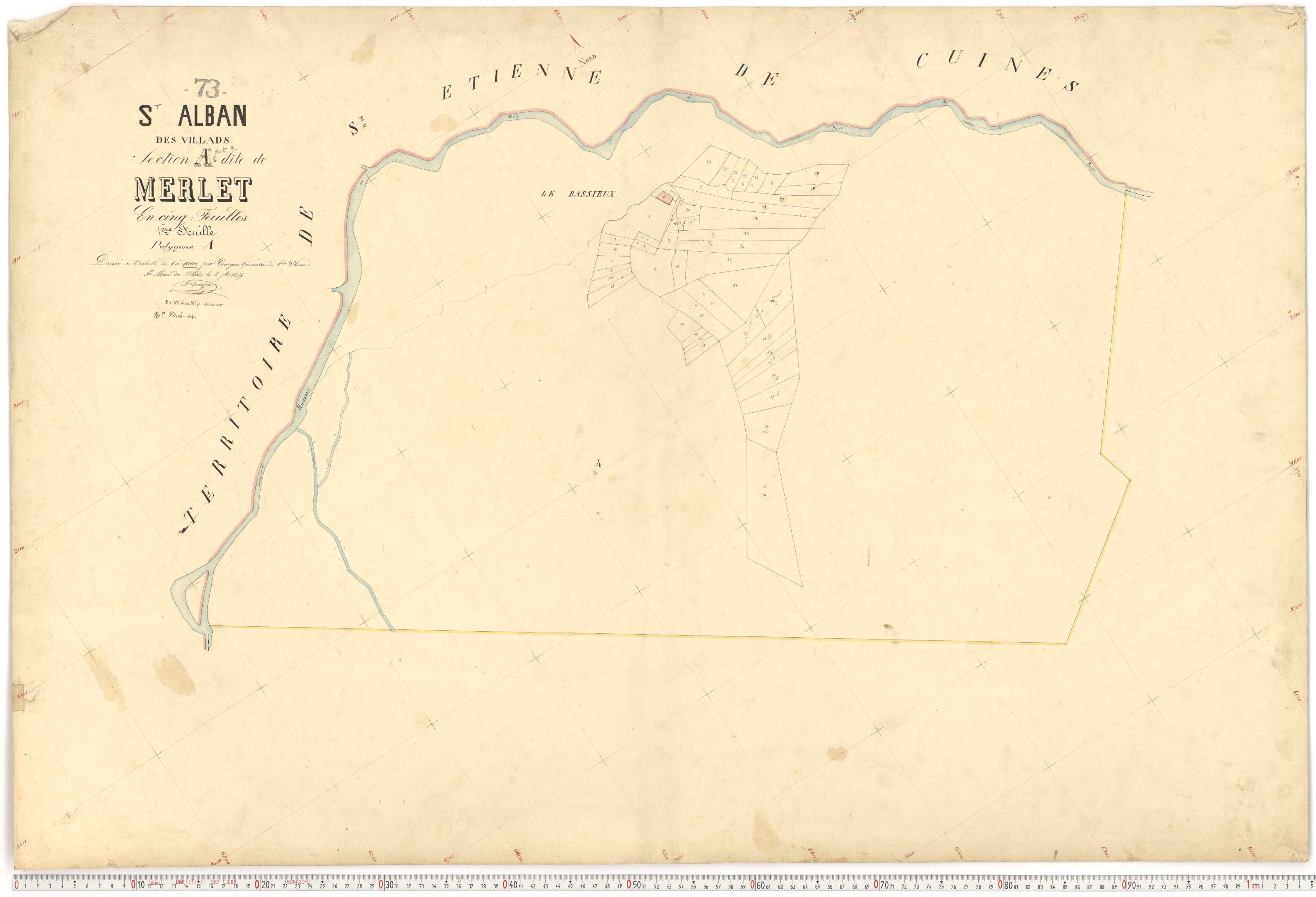 Saint-Alban-des-Villards - Plans cadastraux du premier cadastre français.