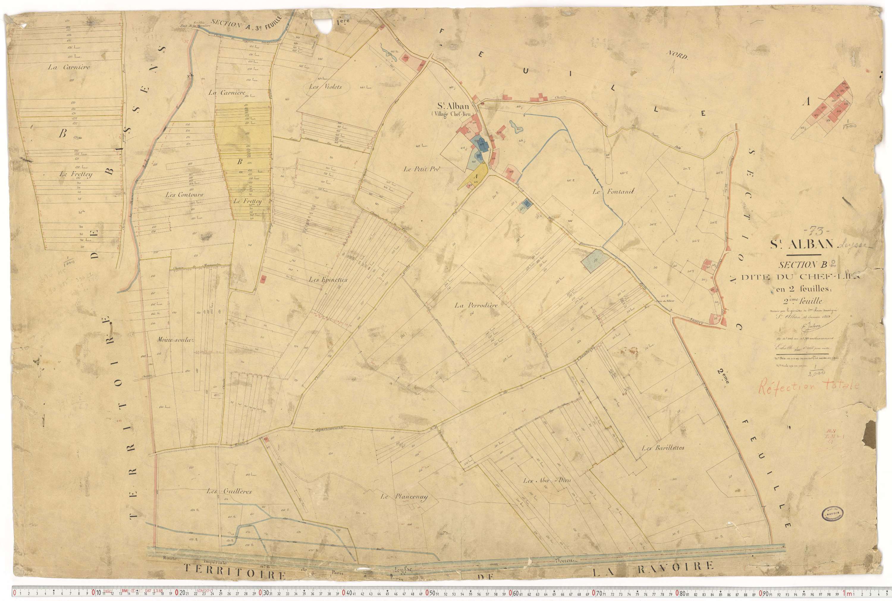 Saint-Alban-Leysse - Cadastre français (1864).