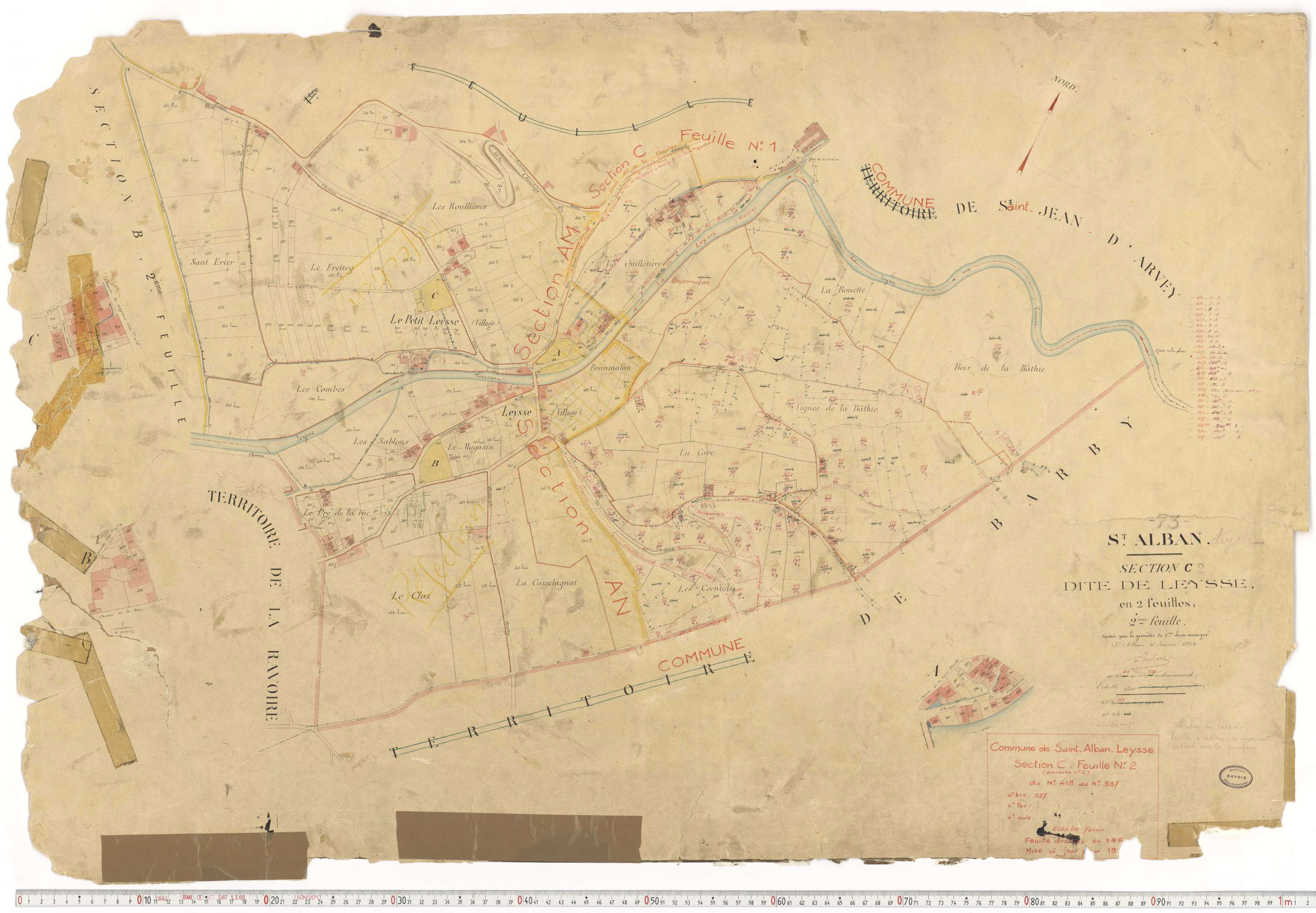 Saint-Alban-Leysse - Cadastre français (1864).