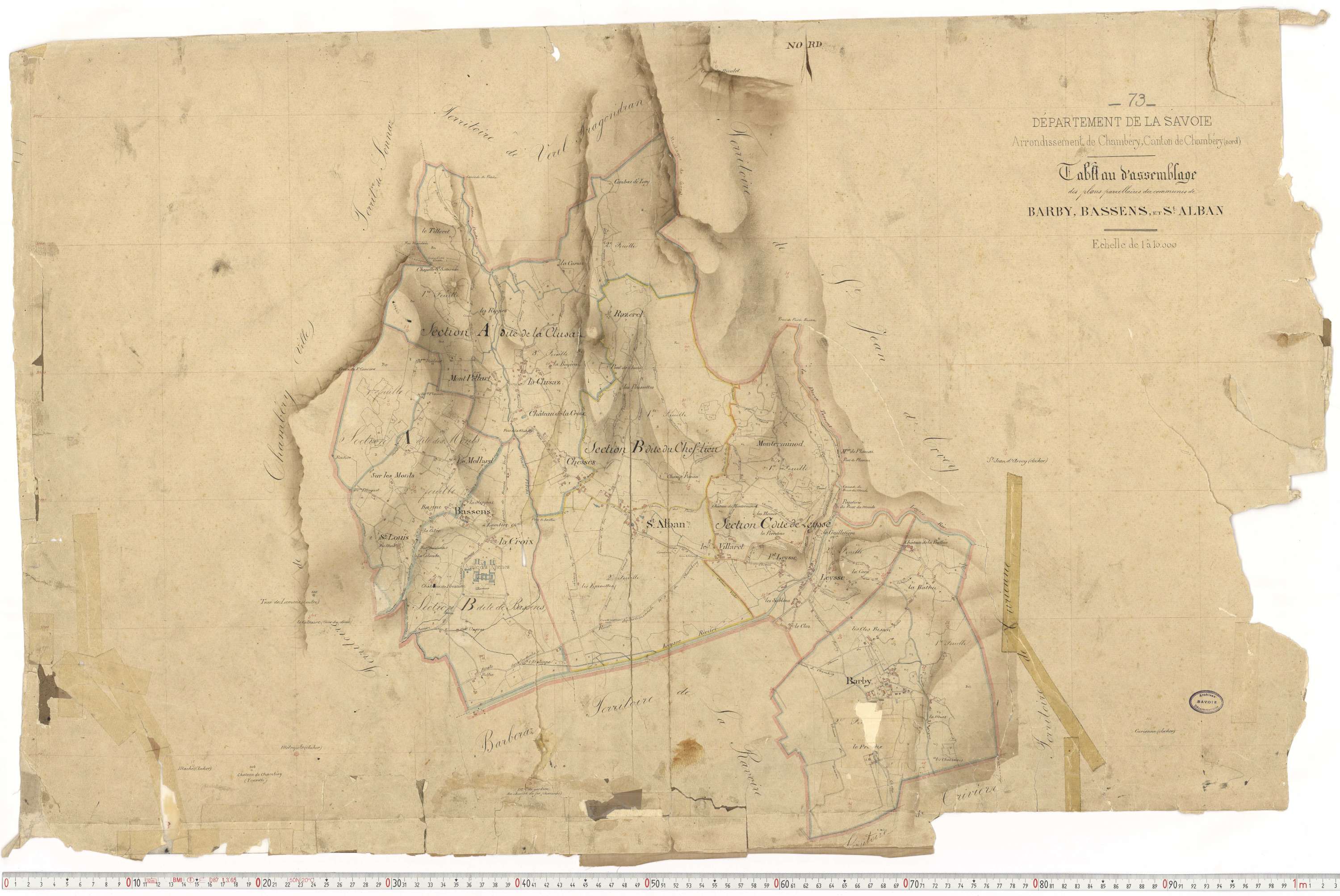 Saint-Alban-Leysse - Cadastre français (1864).