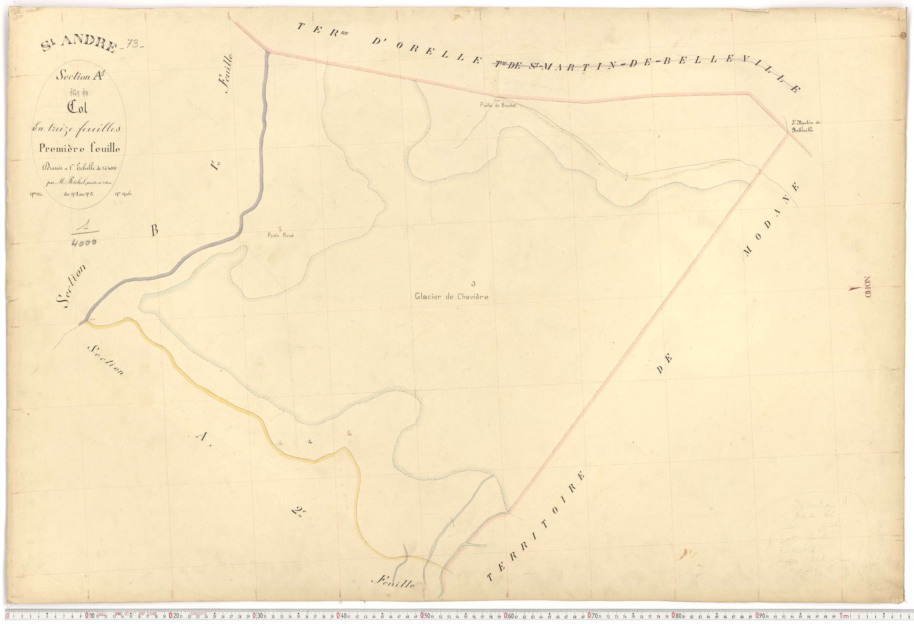 Saint-André - Plans cadastraux du premier cadastre français.