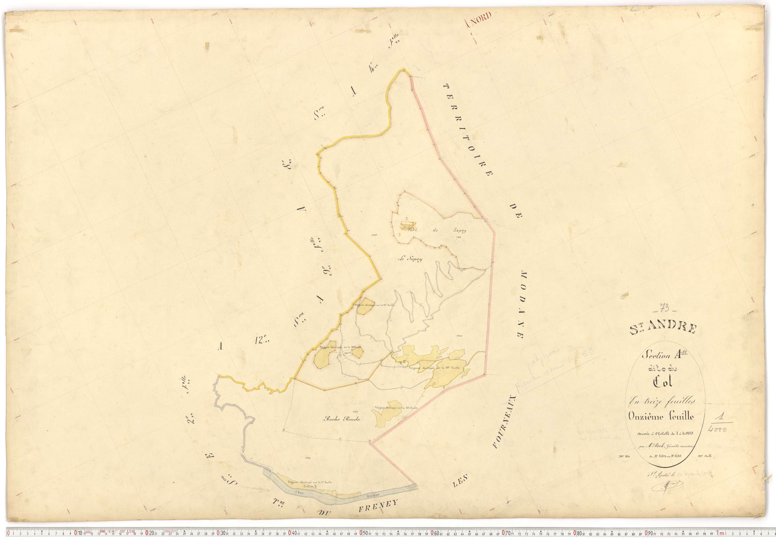 Saint-André - Plans cadastraux du premier cadastre français.