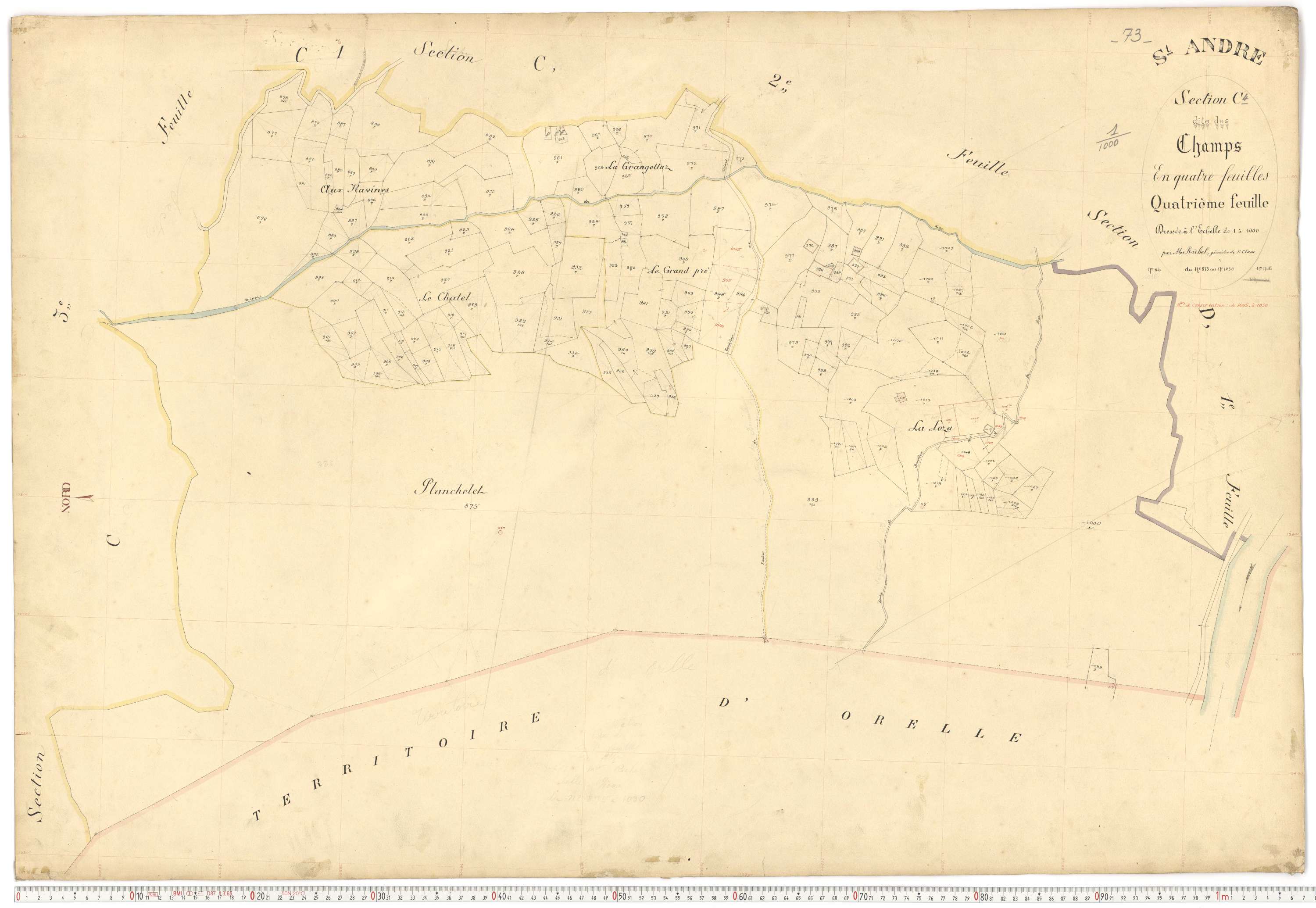 Saint-André - Plans cadastraux du premier cadastre français.