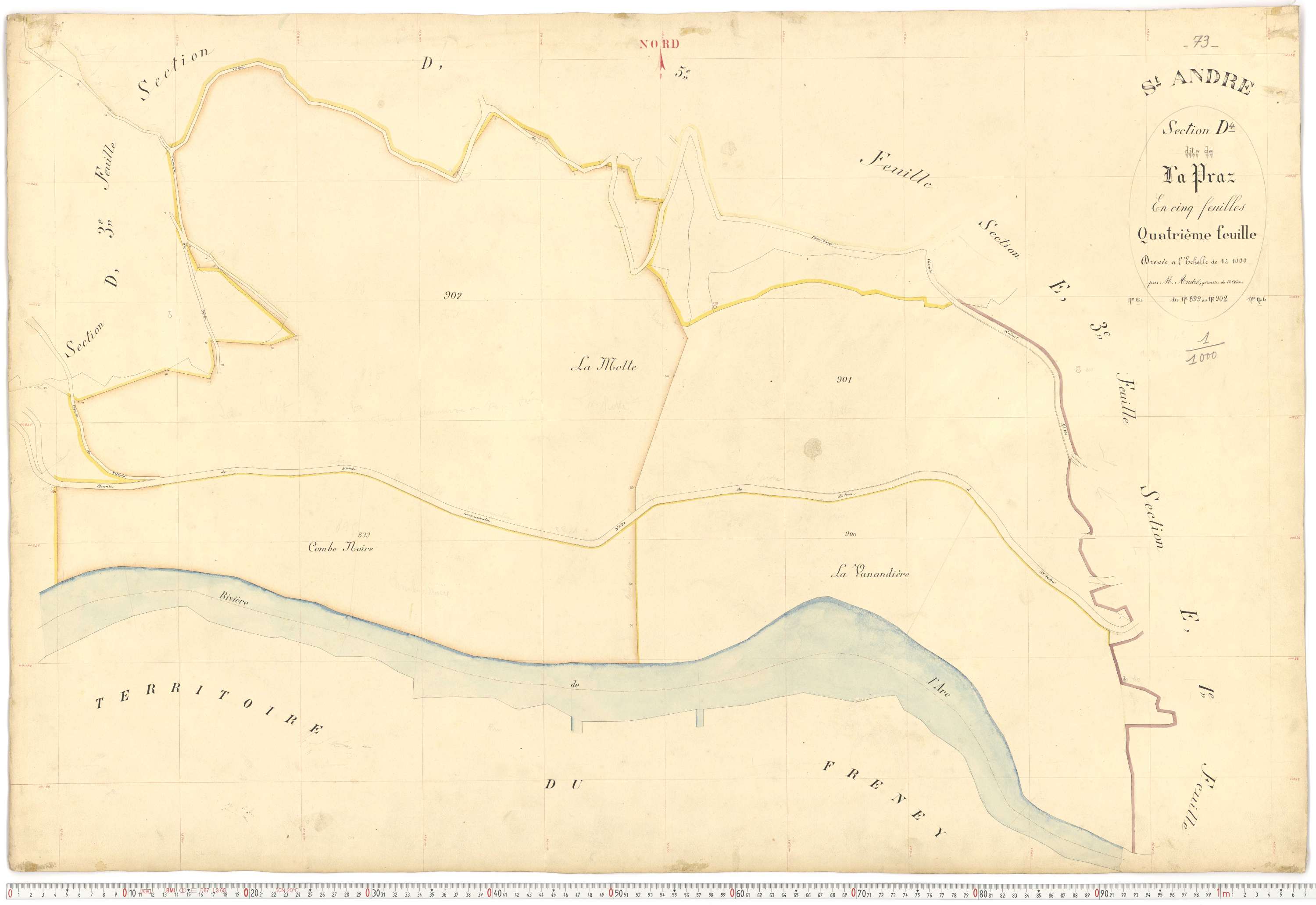 Saint-André - Plans cadastraux du premier cadastre français.