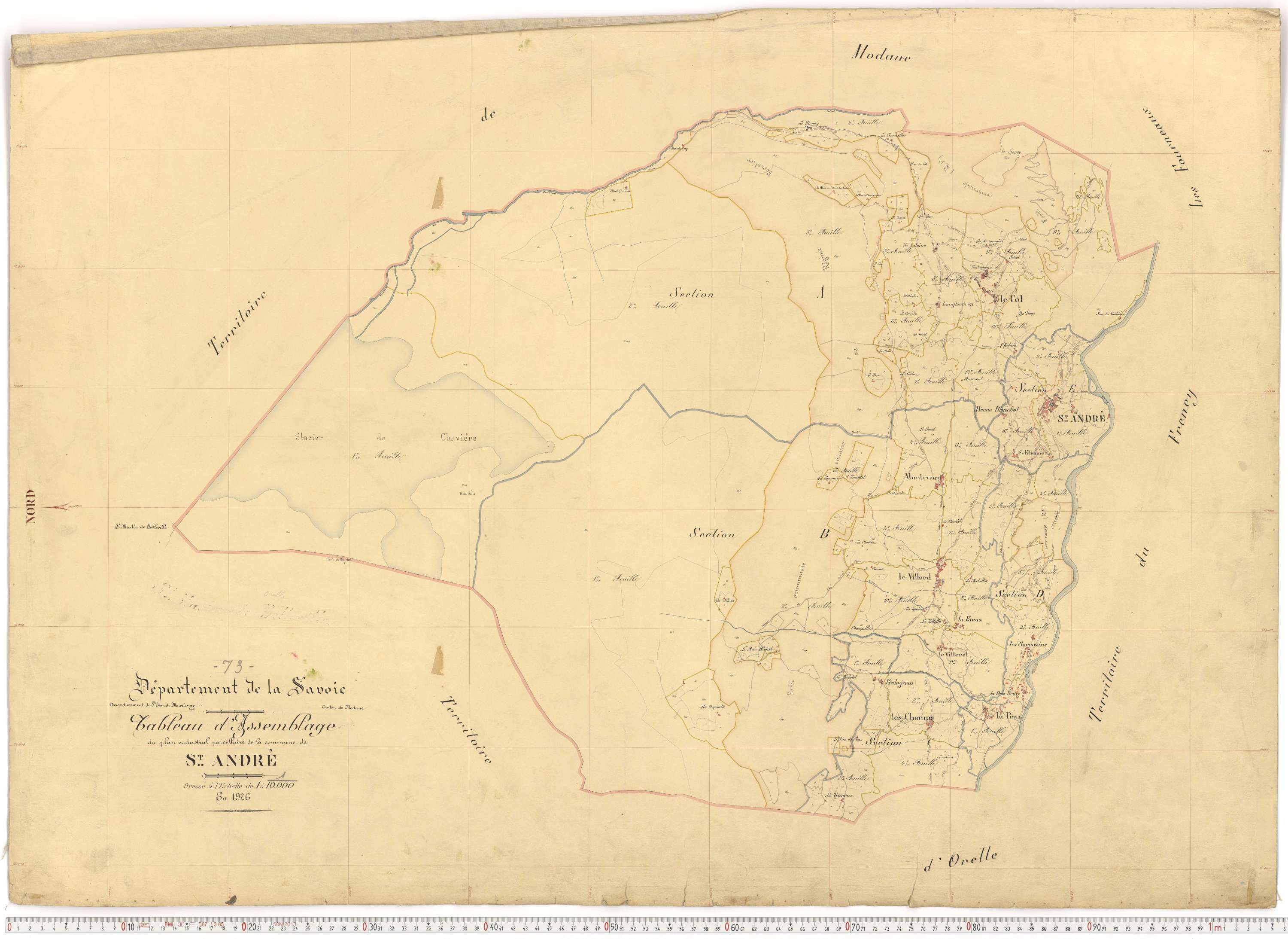 Saint-André - Plans cadastraux du premier cadastre français.