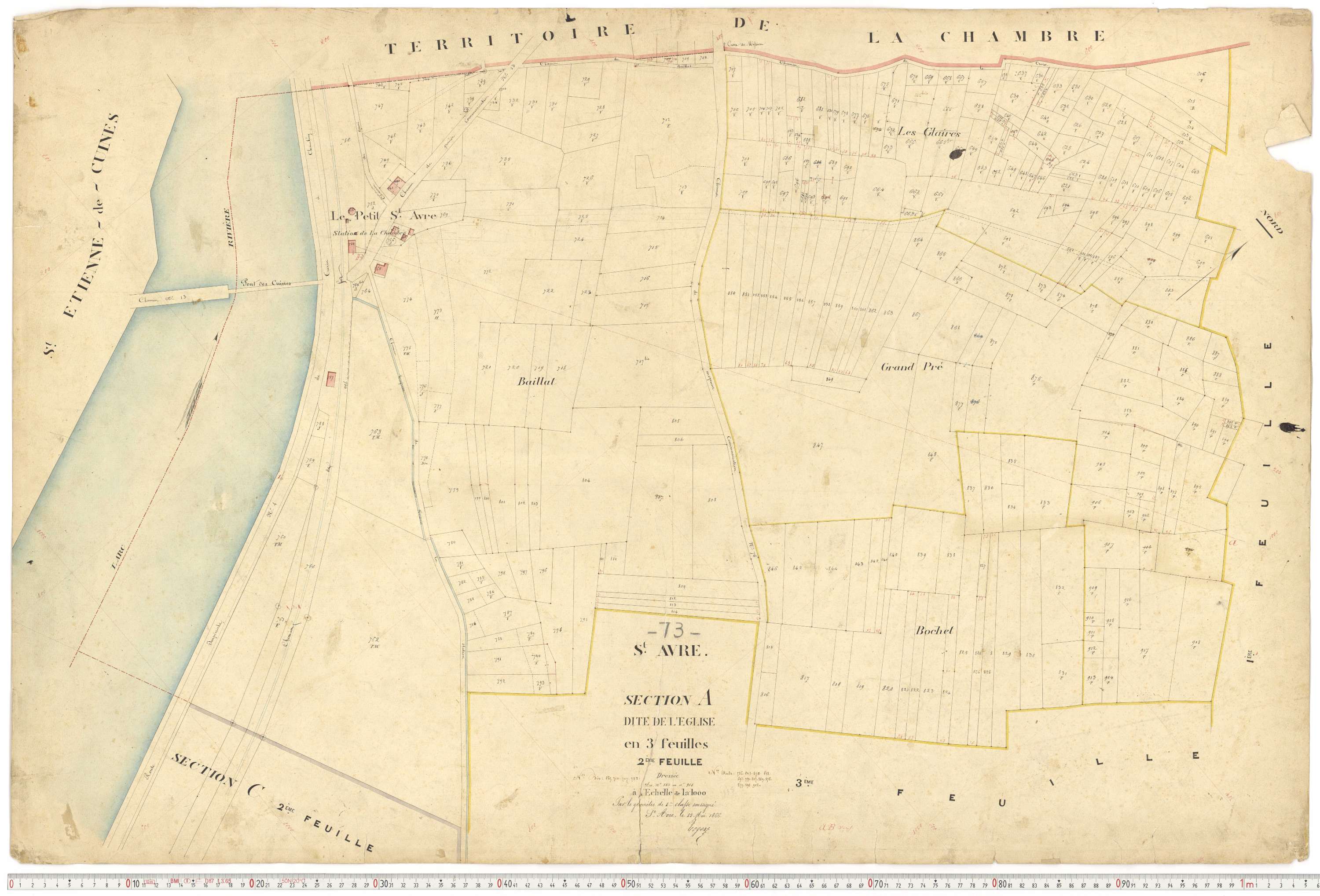 Saint-Avre - Plans cadastraux du premier cadastre français.