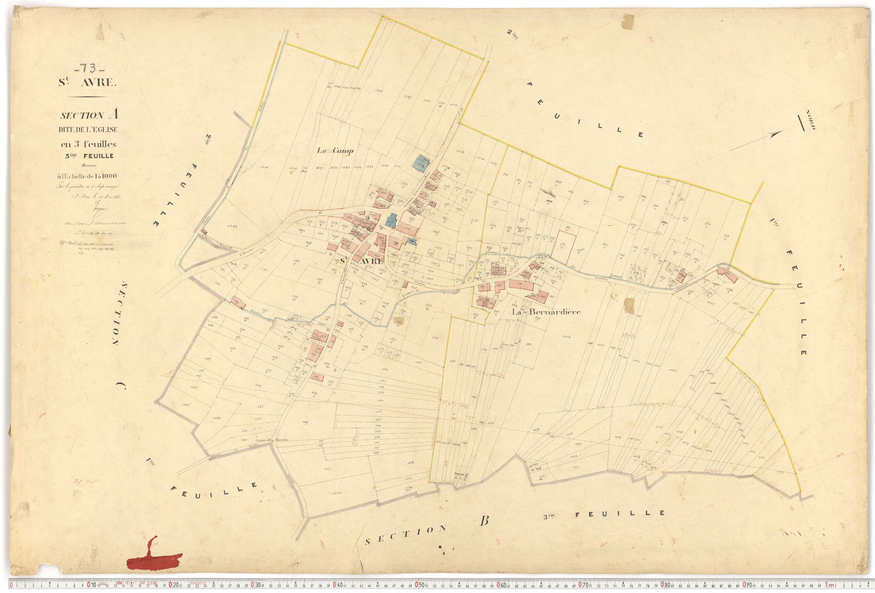 Saint-Avre - Plans cadastraux du premier cadastre français.