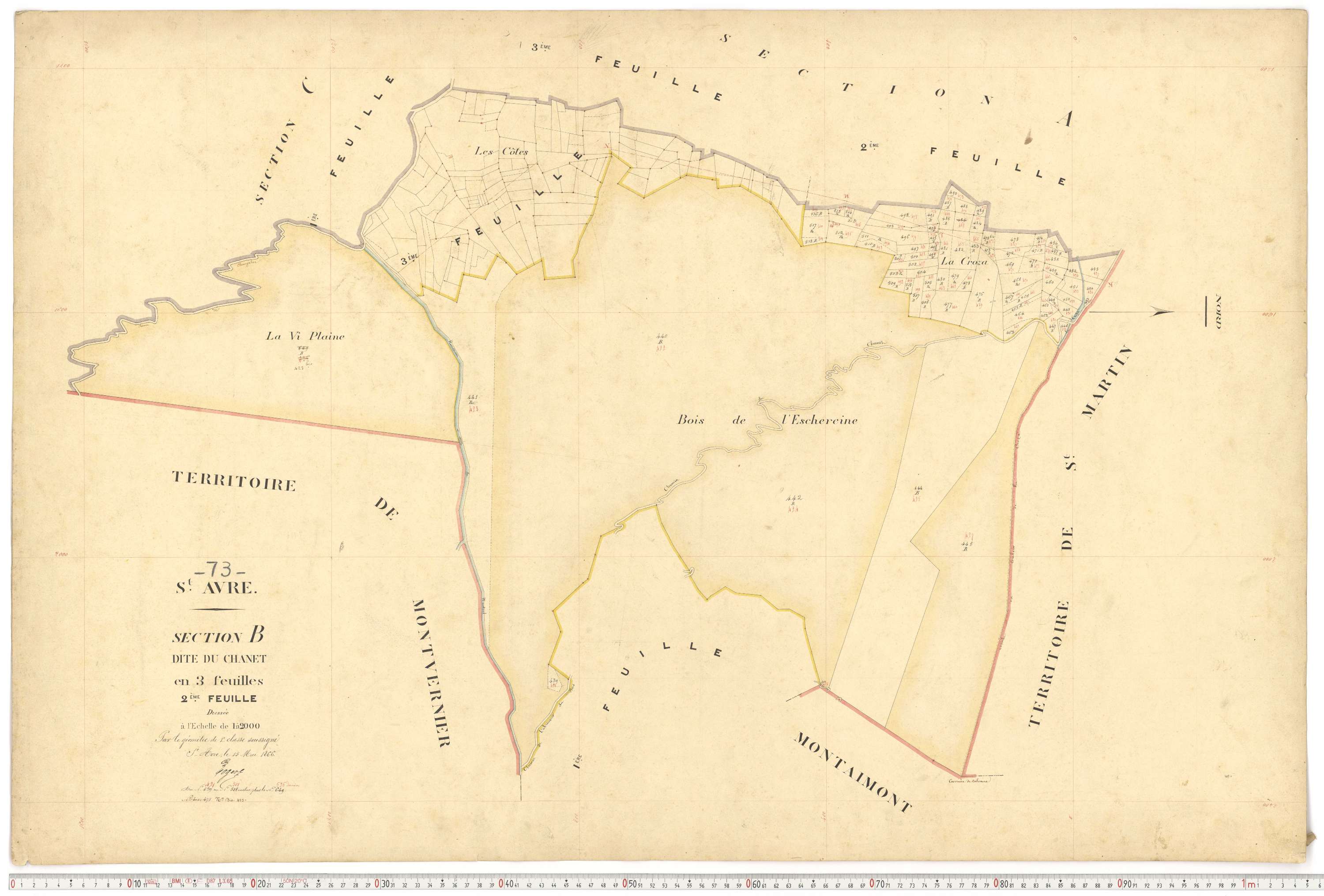 Saint-Avre - Plans cadastraux du premier cadastre français.