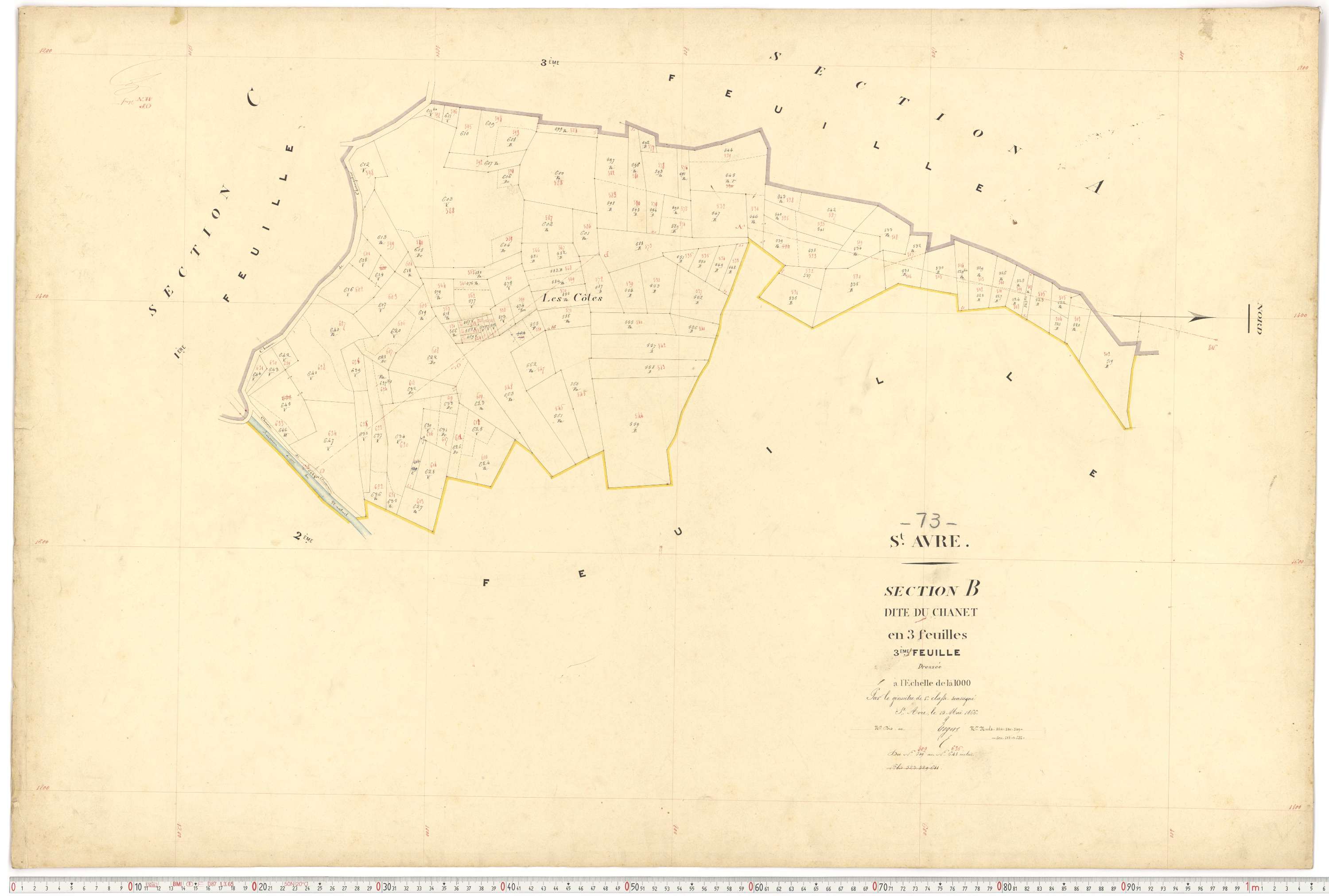 Saint-Avre - Plans cadastraux du premier cadastre français.