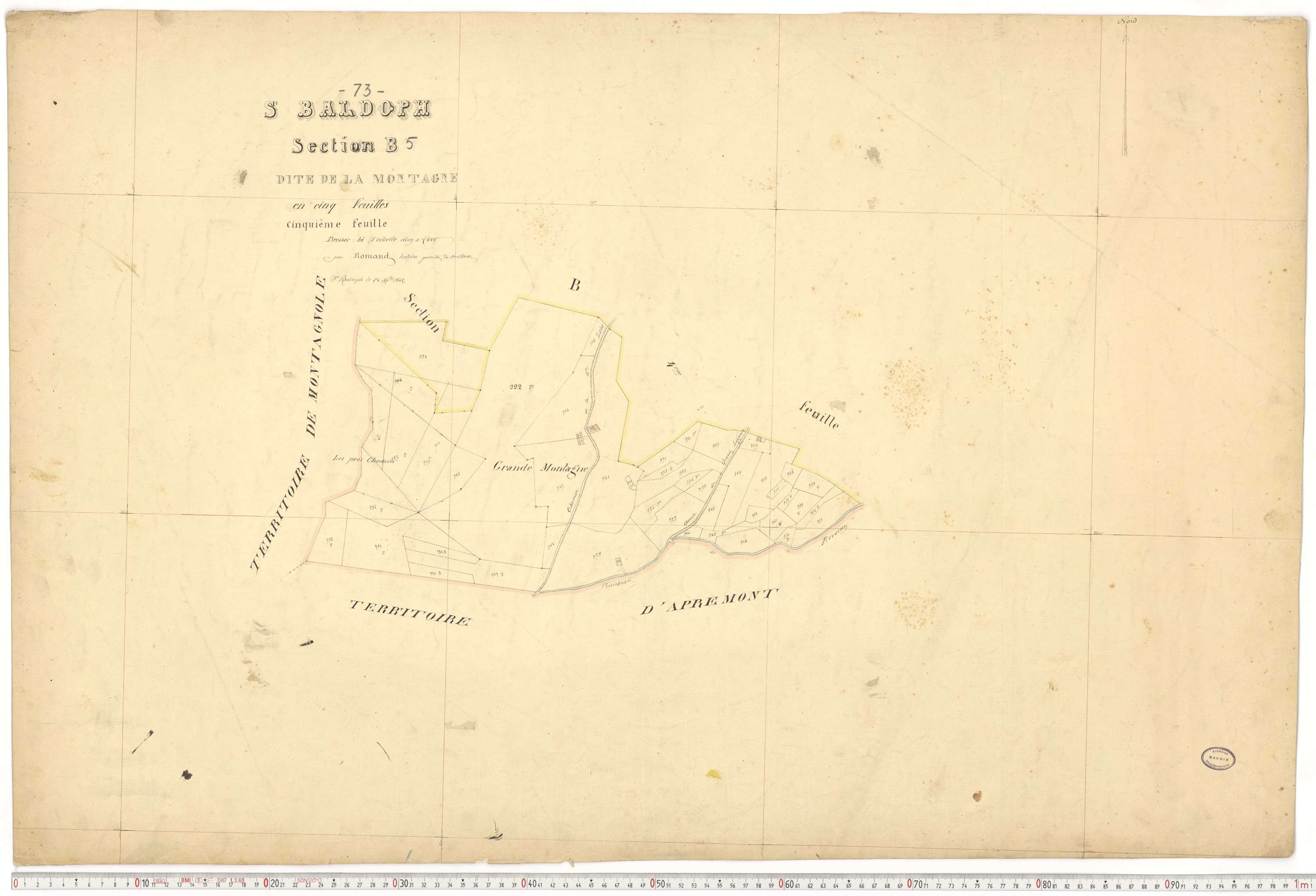 Saint-Baldoph - Plans cadastraux du premier cadastre français.