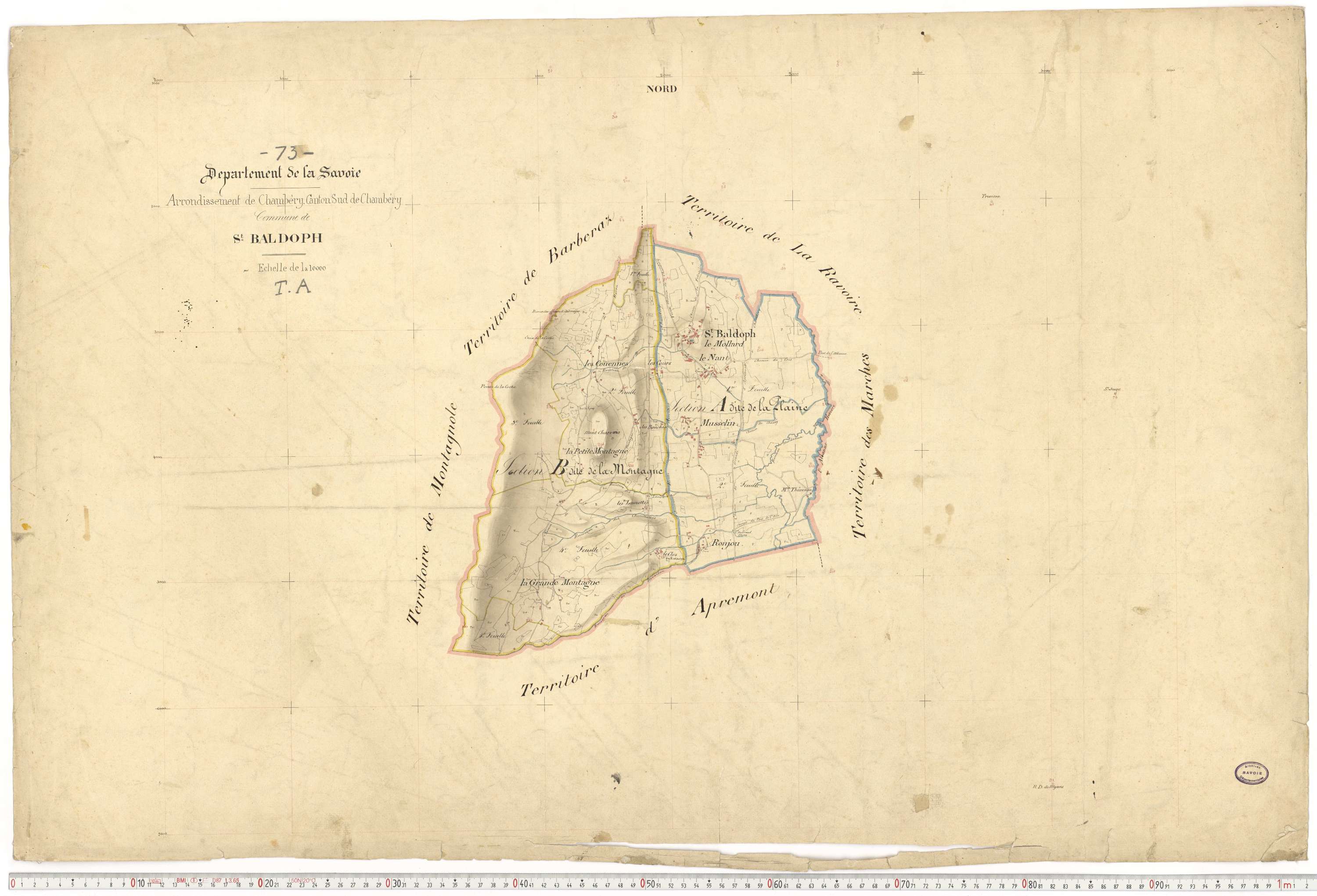 Saint-Baldoph - Plans cadastraux du premier cadastre français.
