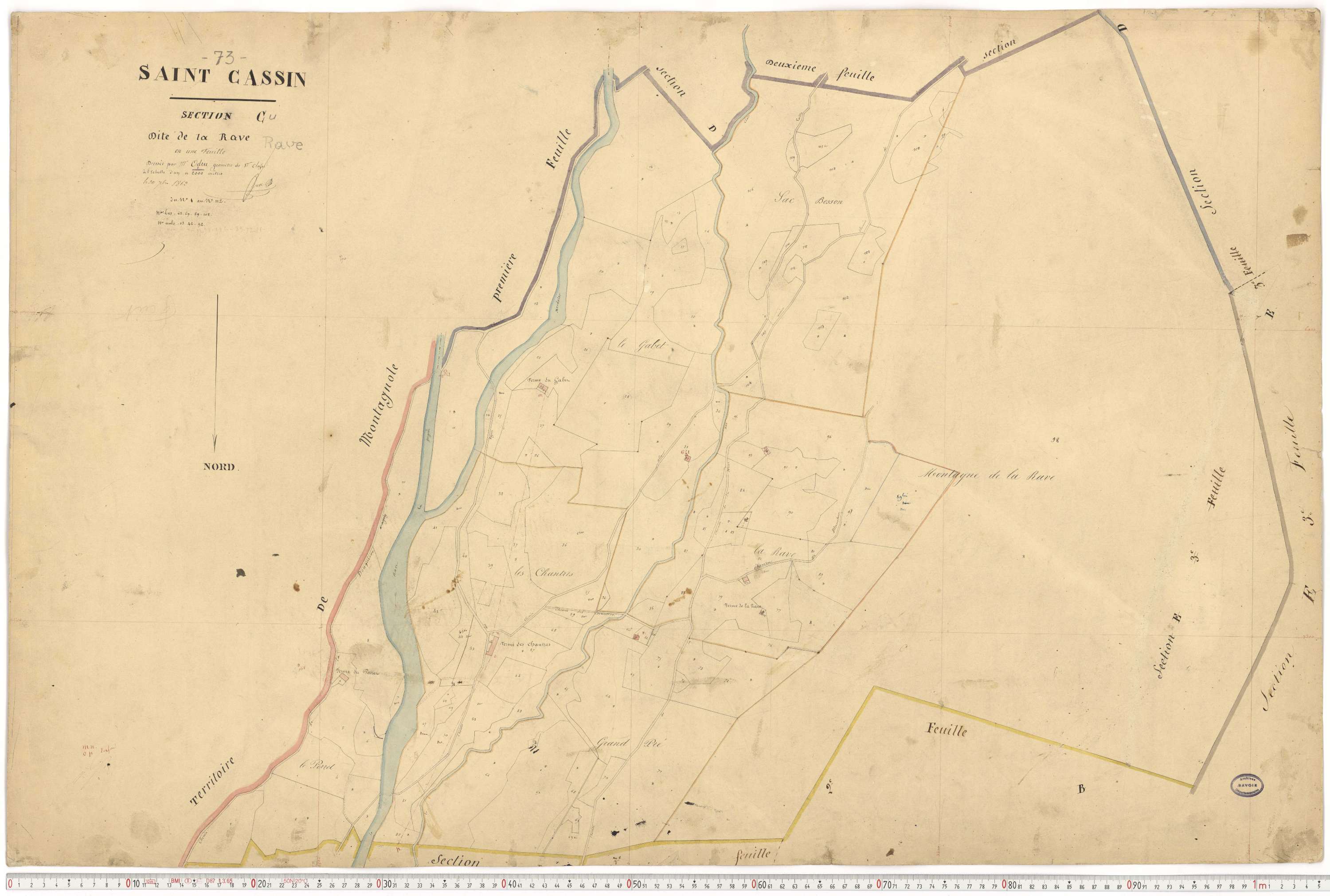 Saint-Cassin - Cadastre français (1862).