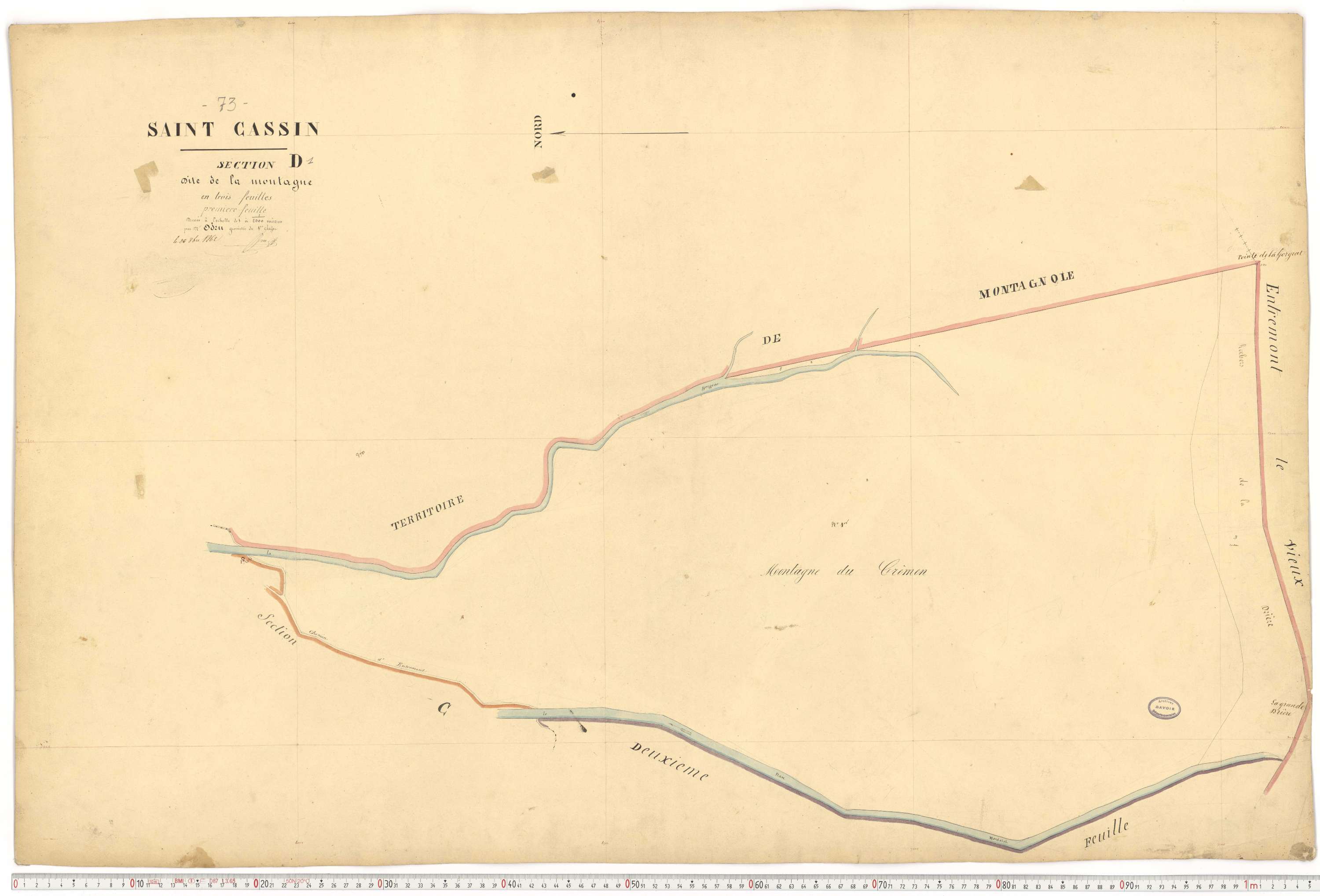 Saint-Cassin - Cadastre français (1862).
