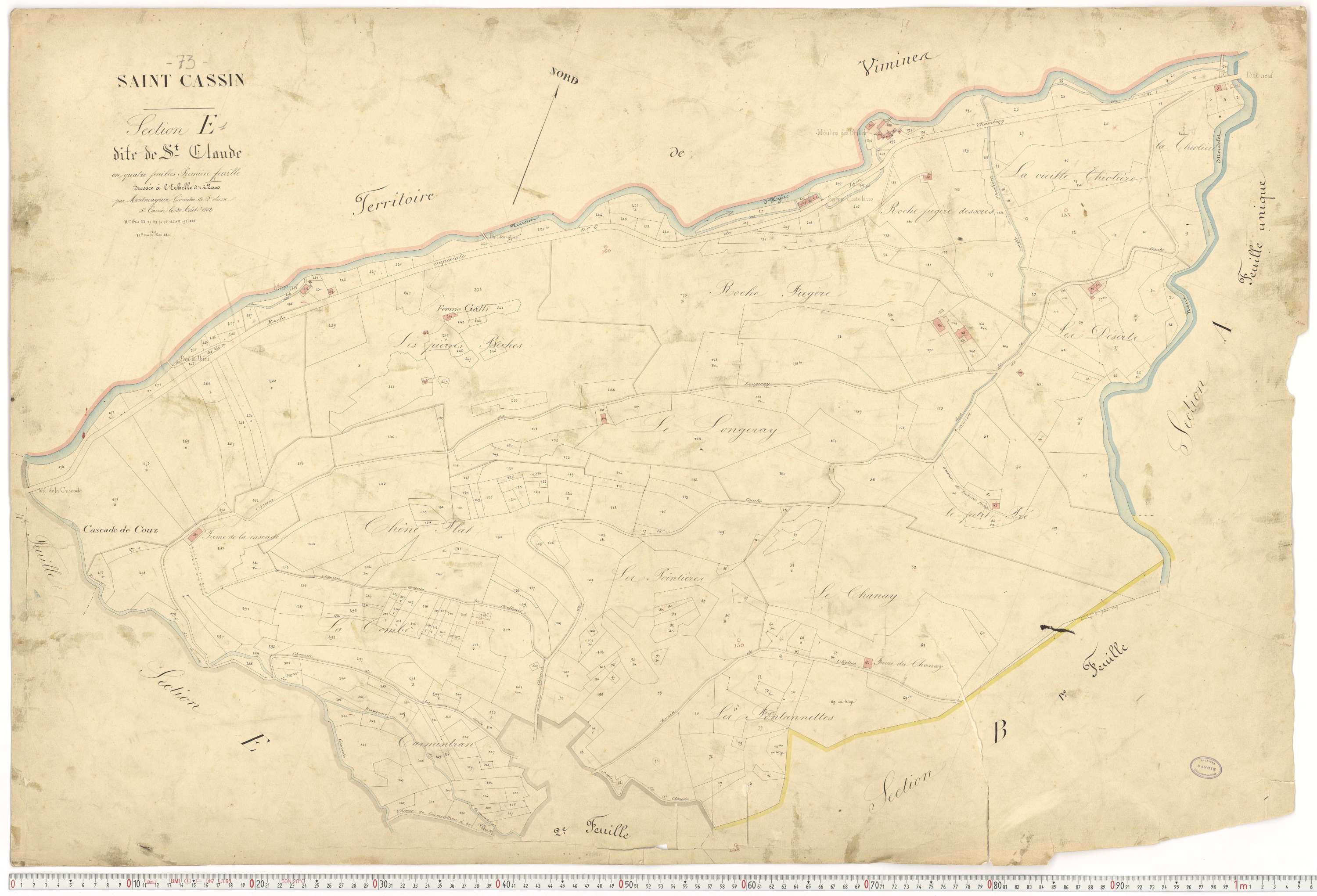 Saint-Cassin - Cadastre français (1862).
