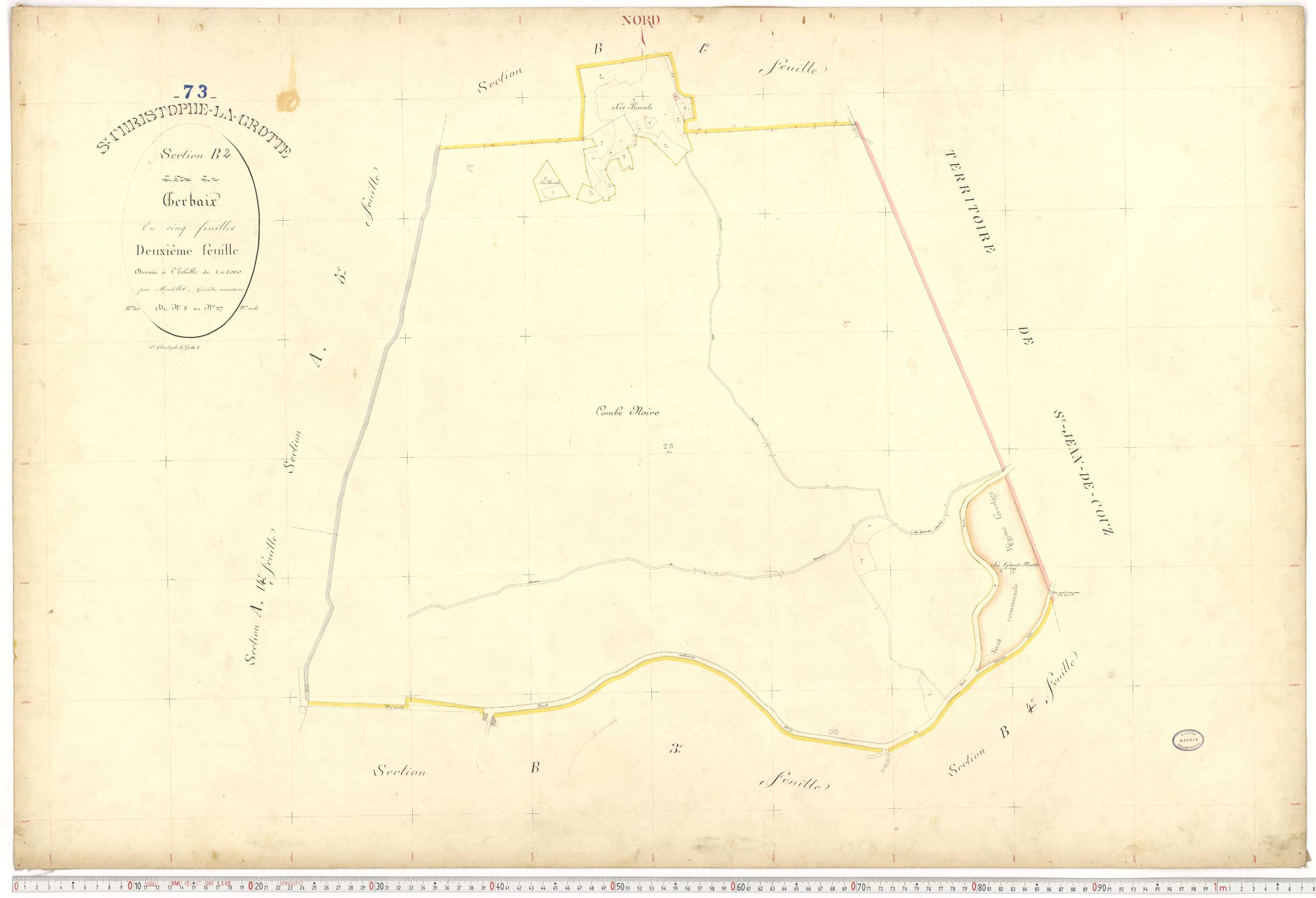 Saint-Christophe - Plans cadastraux du premier cadastre français.