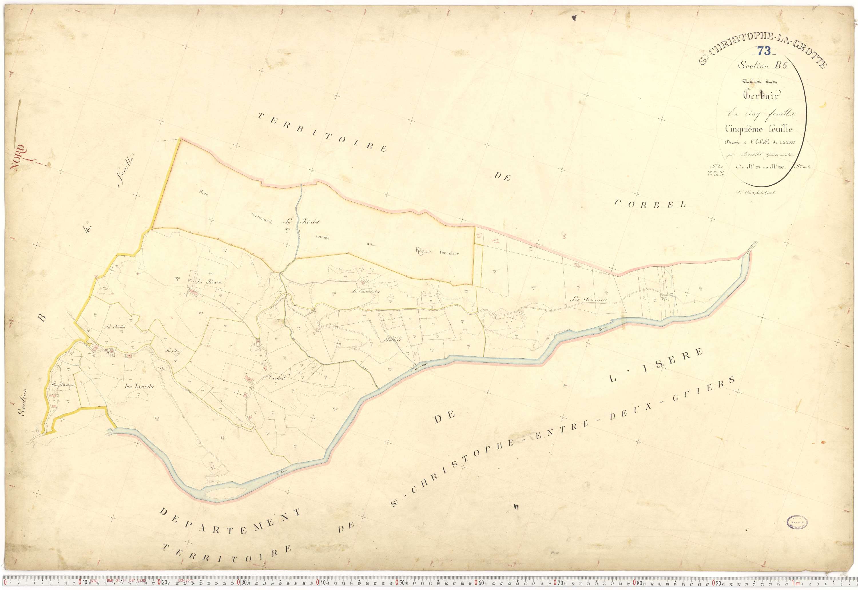 Saint-Christophe - Plans cadastraux du premier cadastre français.