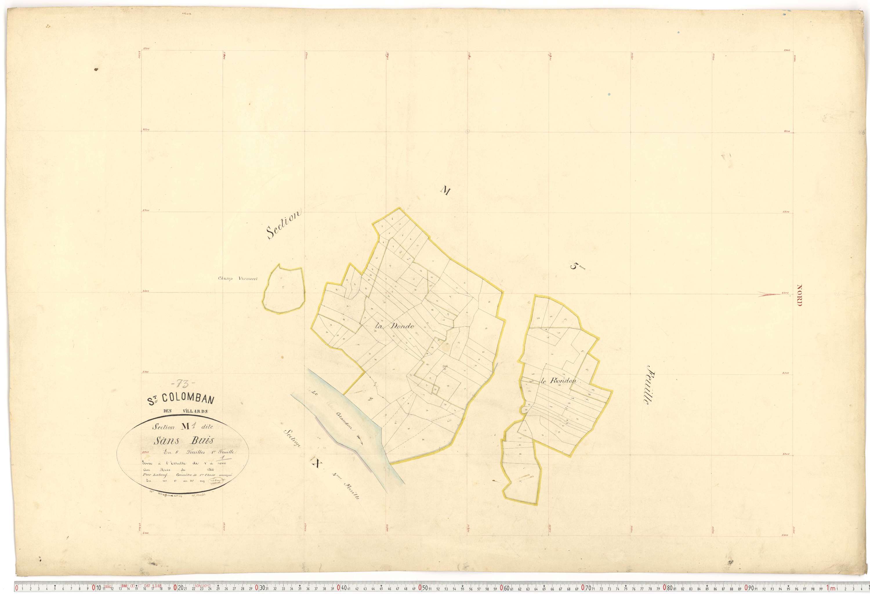 Saint-Colomban-des-Villards - Plans cadastraux du premier cadastre français.