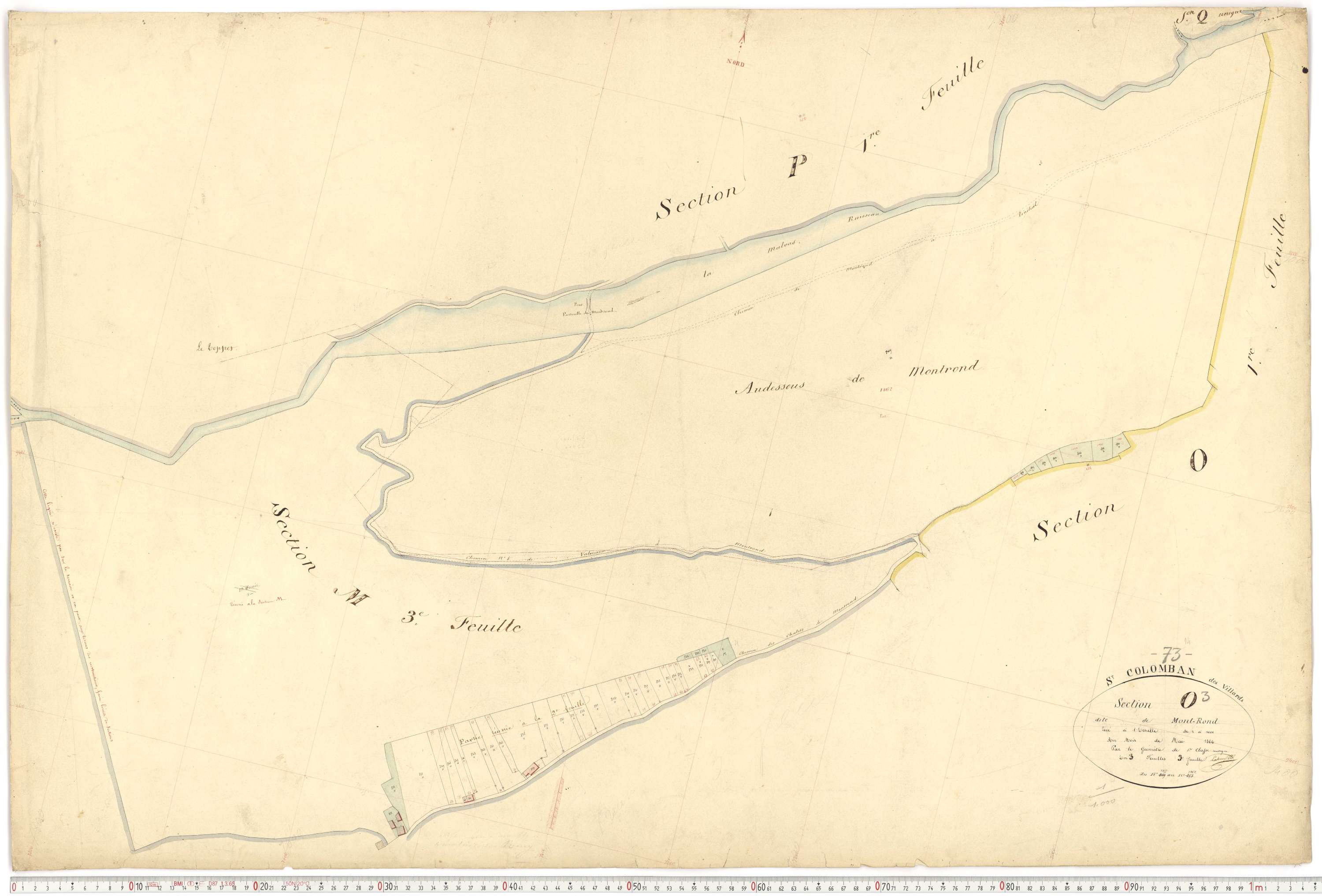 Saint-Colomban-des-Villards - Plans cadastraux du premier cadastre français.