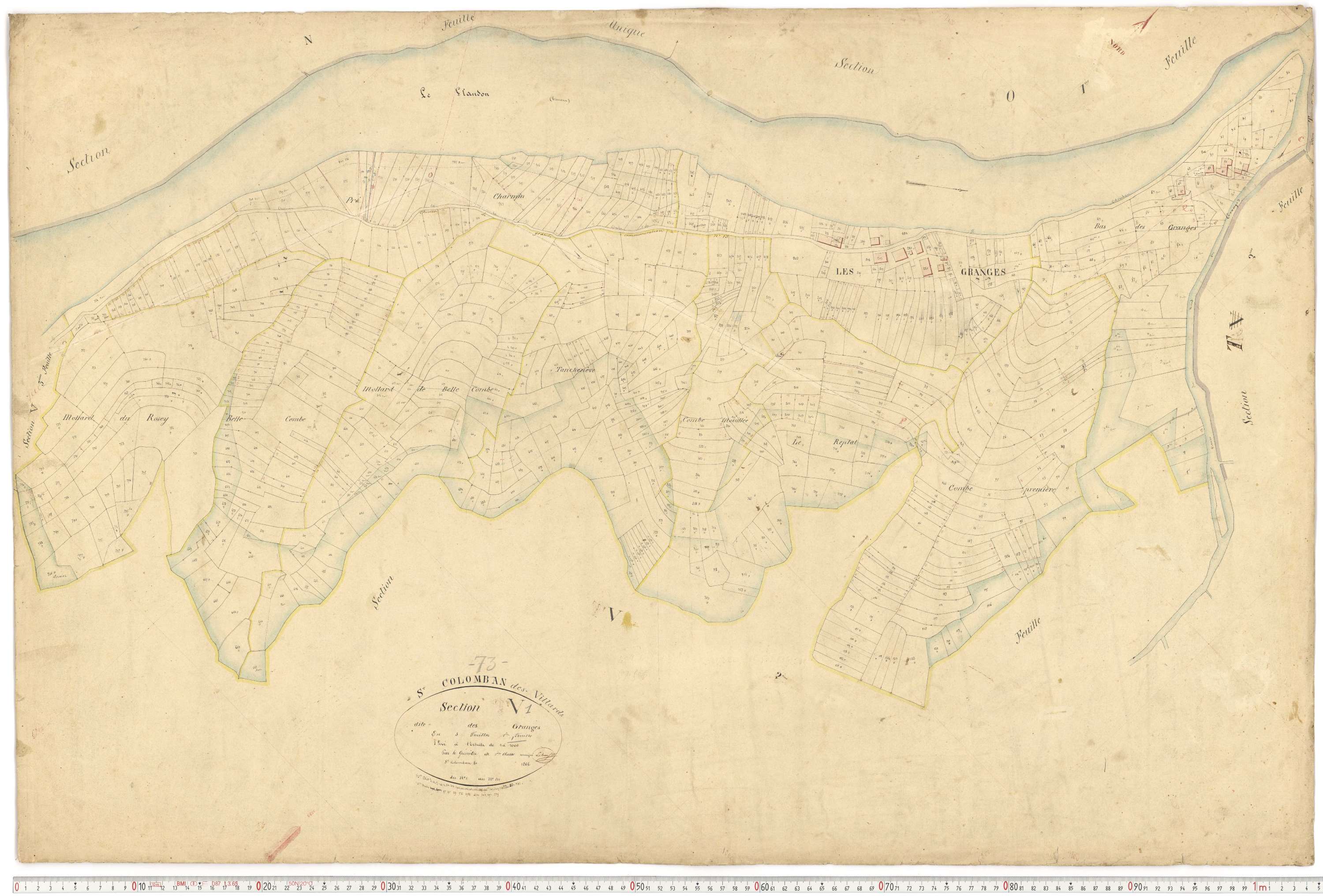 Saint-Colomban-des-Villards - Plans cadastraux du premier cadastre français.