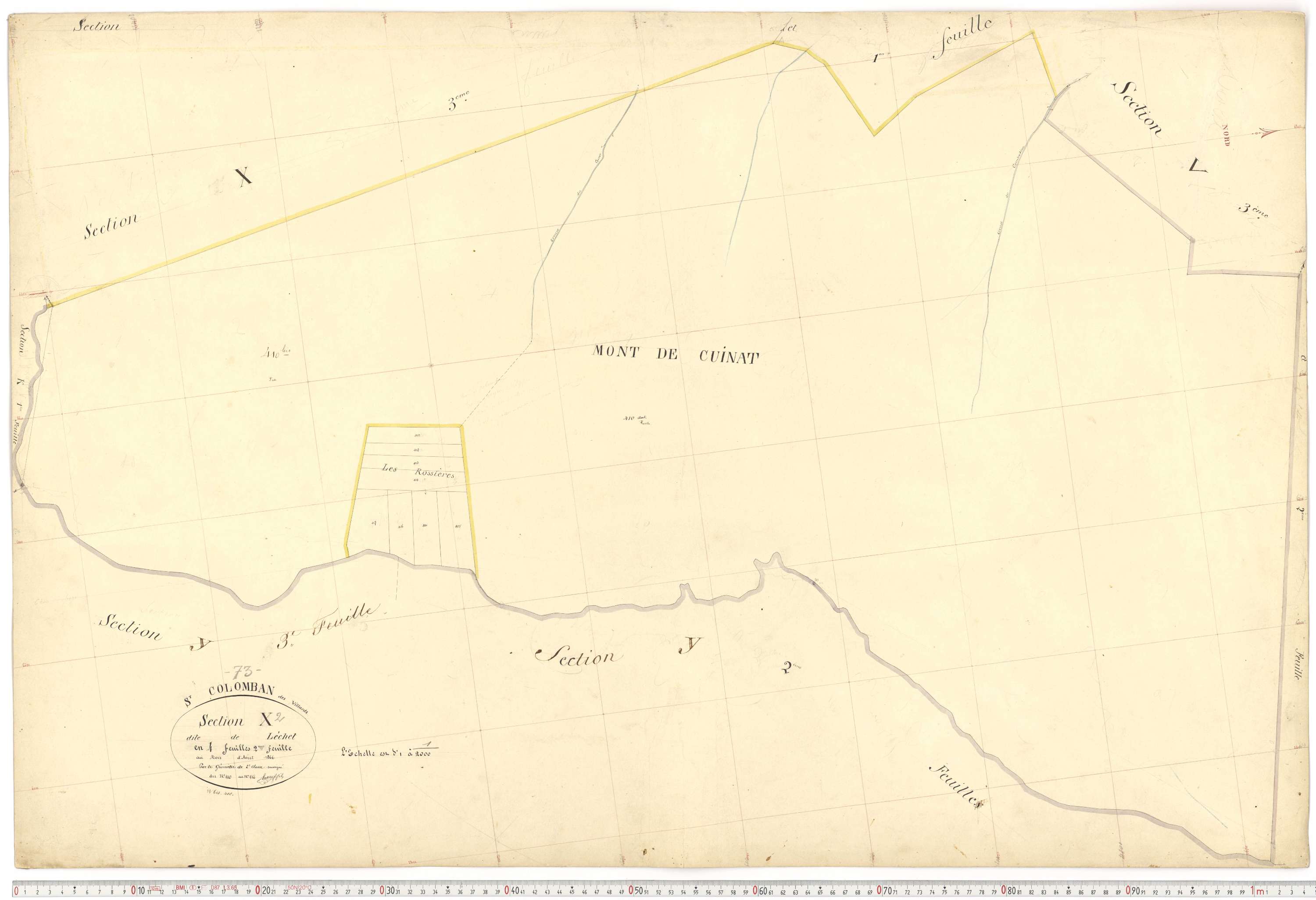 Saint-Colomban-des-Villards - Plans cadastraux du premier cadastre français.