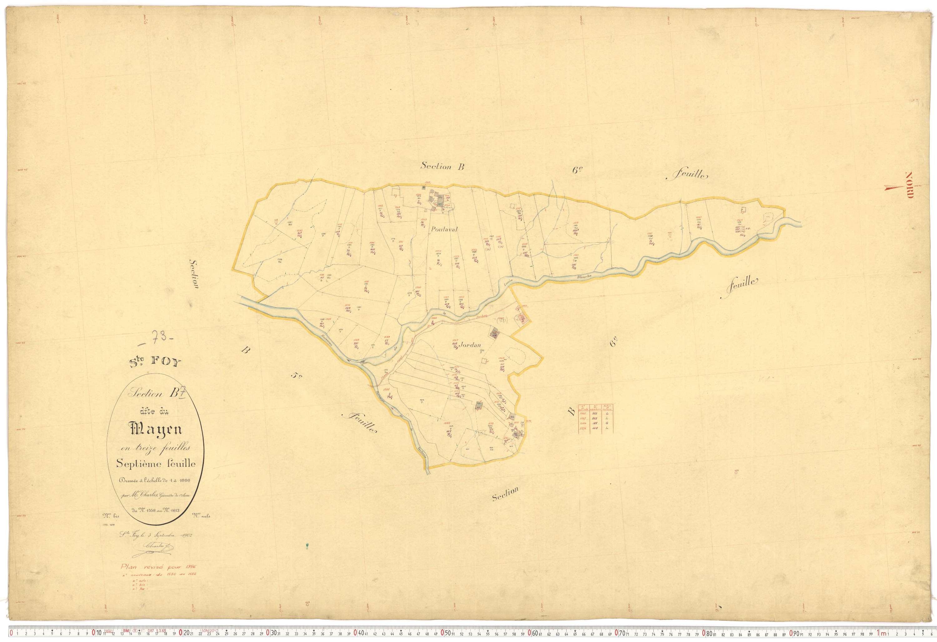 Sainte-Foy-Tarentaise - Plans cadastraux du premier cadastre français.
