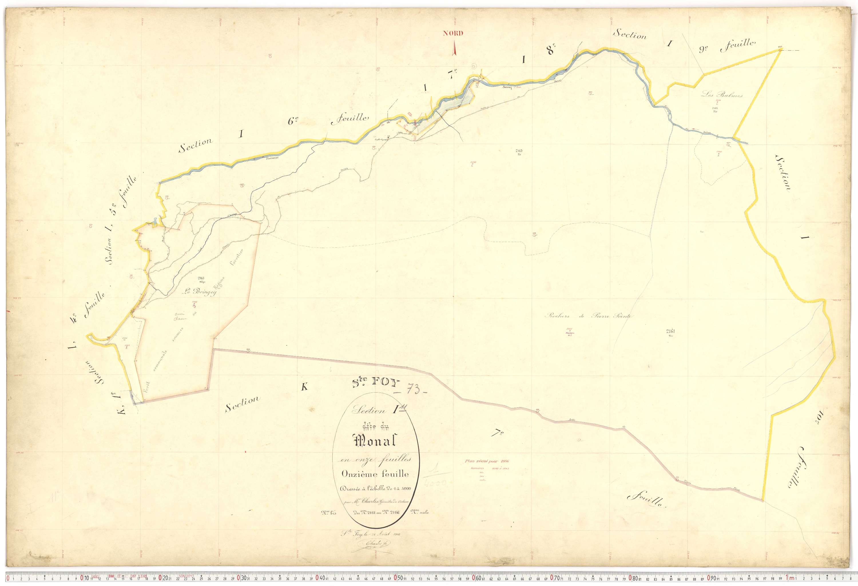 Sainte-Foy-Tarentaise - Plans cadastraux du premier cadastre français.