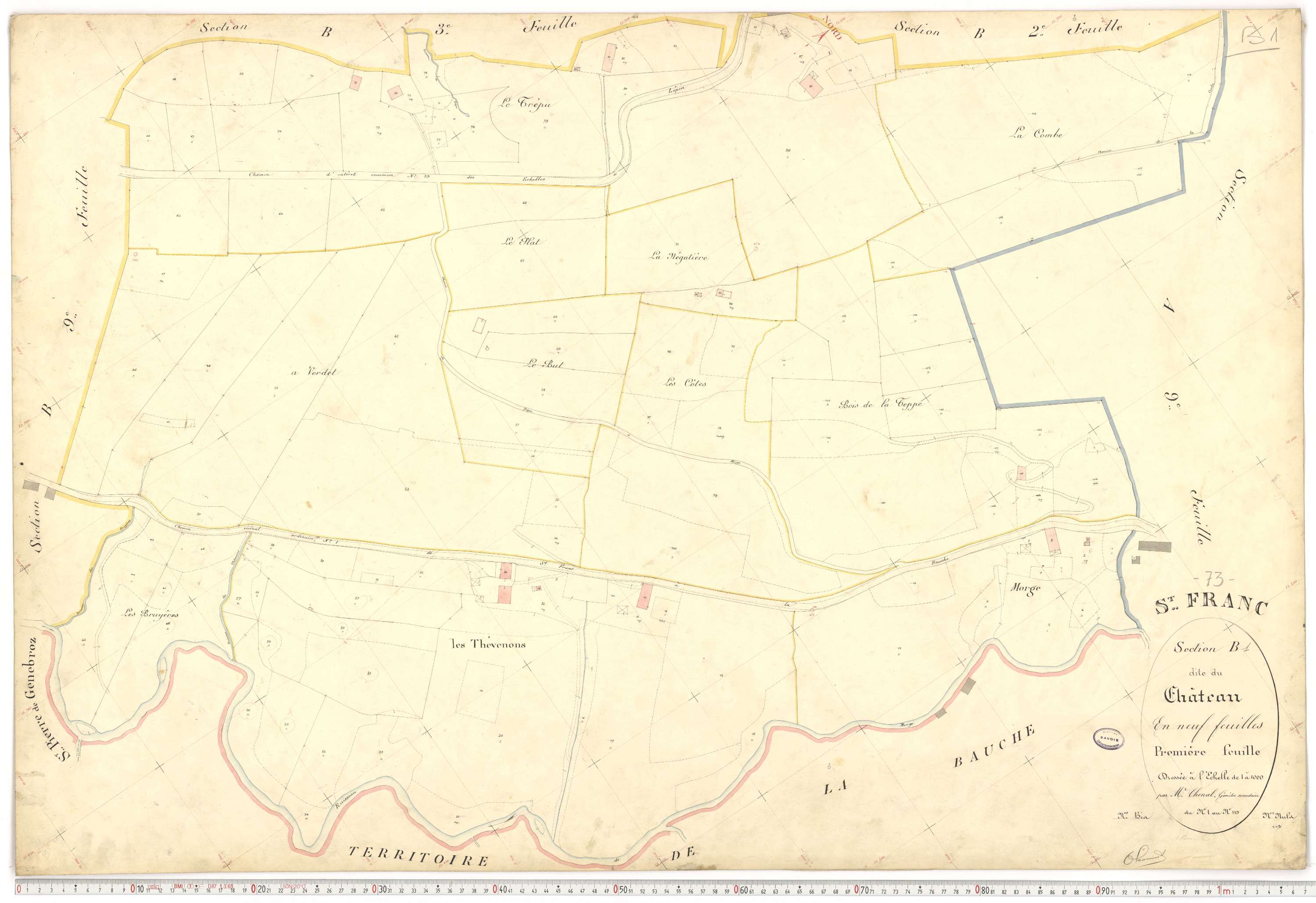 Saint-Franc - Plans cadastraux du premier cadastre français.