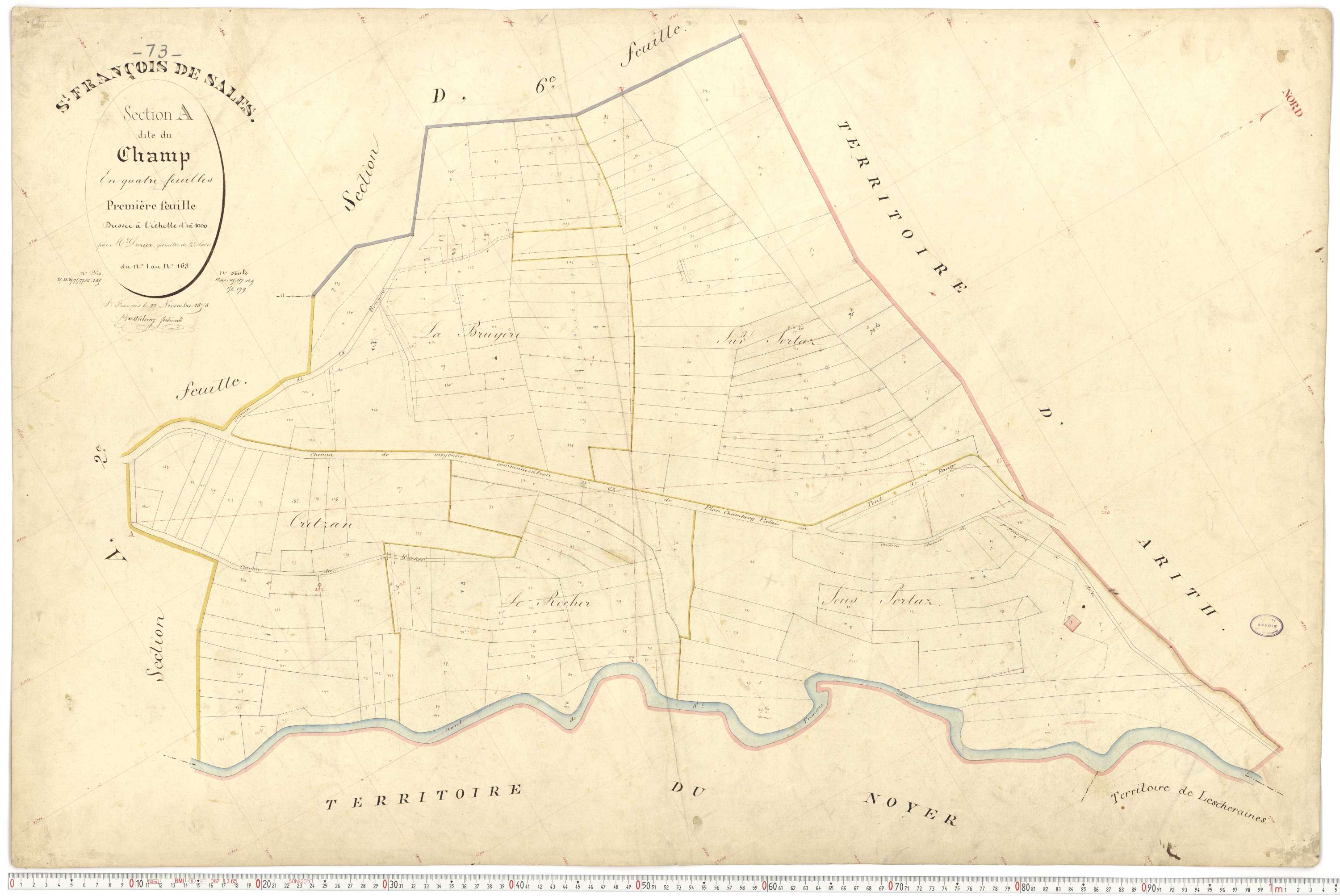 Saint-François-de-Sales - Plans cadastraux du premier cadastre français.