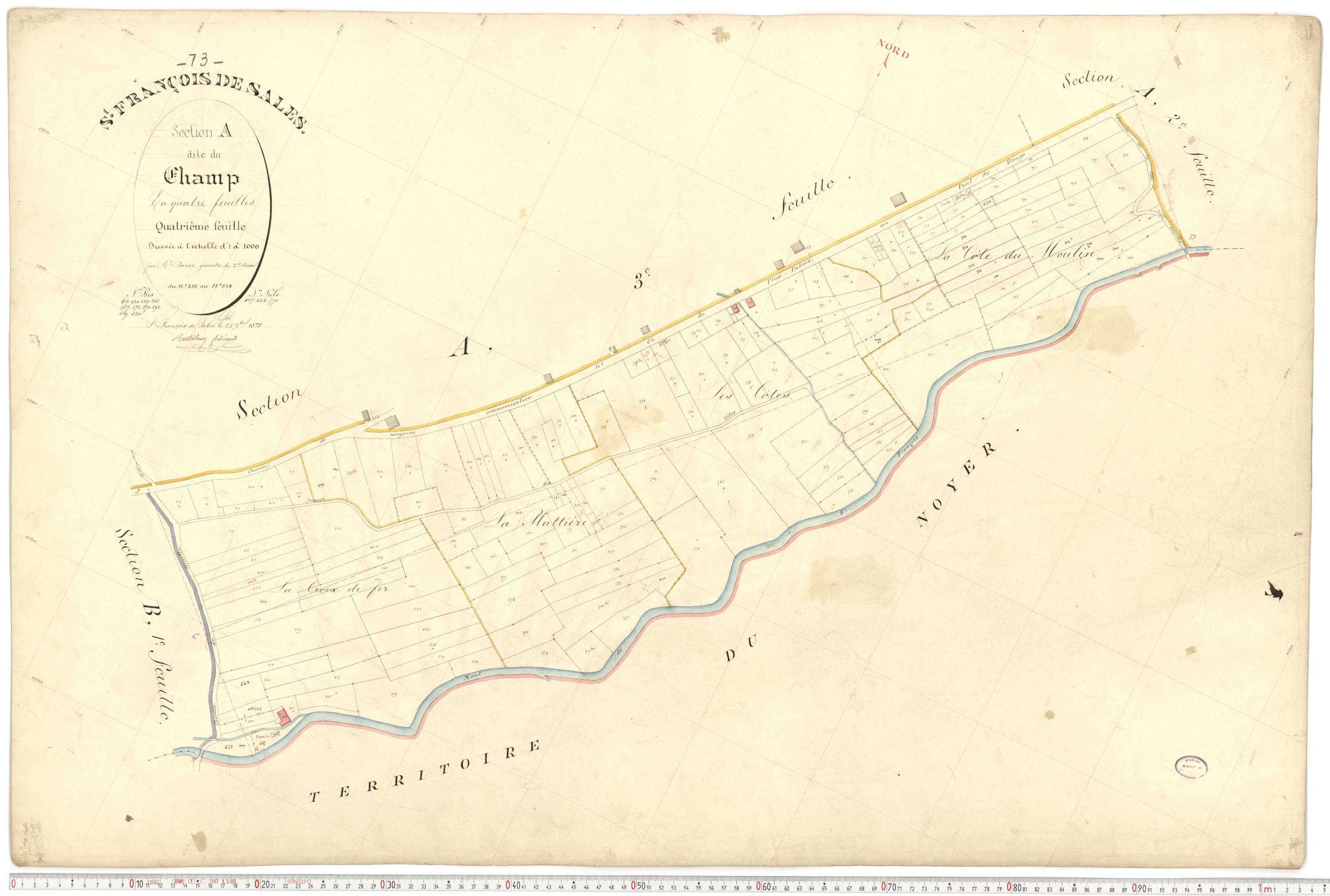 Saint-François-de-Sales - Plans cadastraux du premier cadastre français.