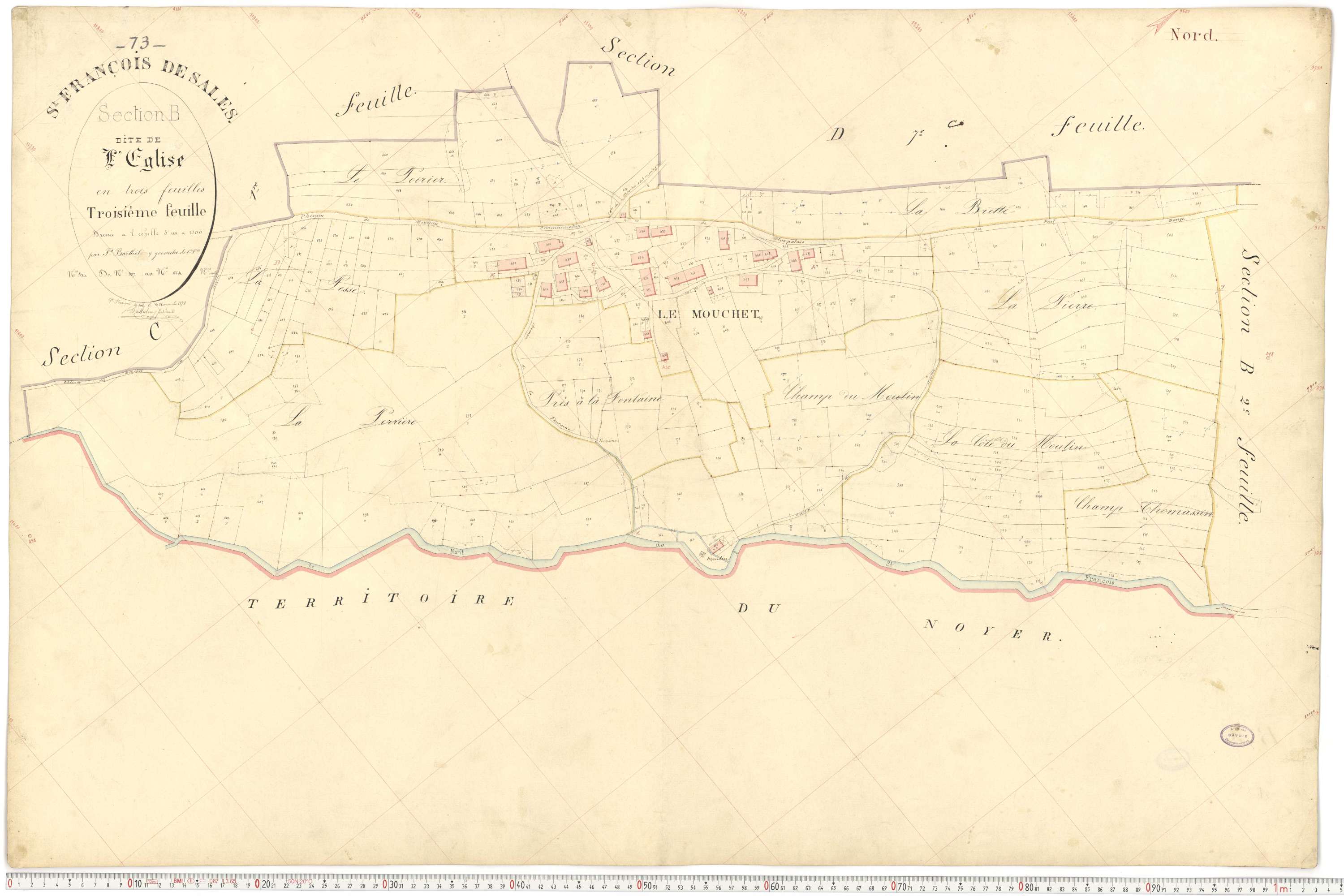 Saint-François-de-Sales - Plans cadastraux du premier cadastre français.