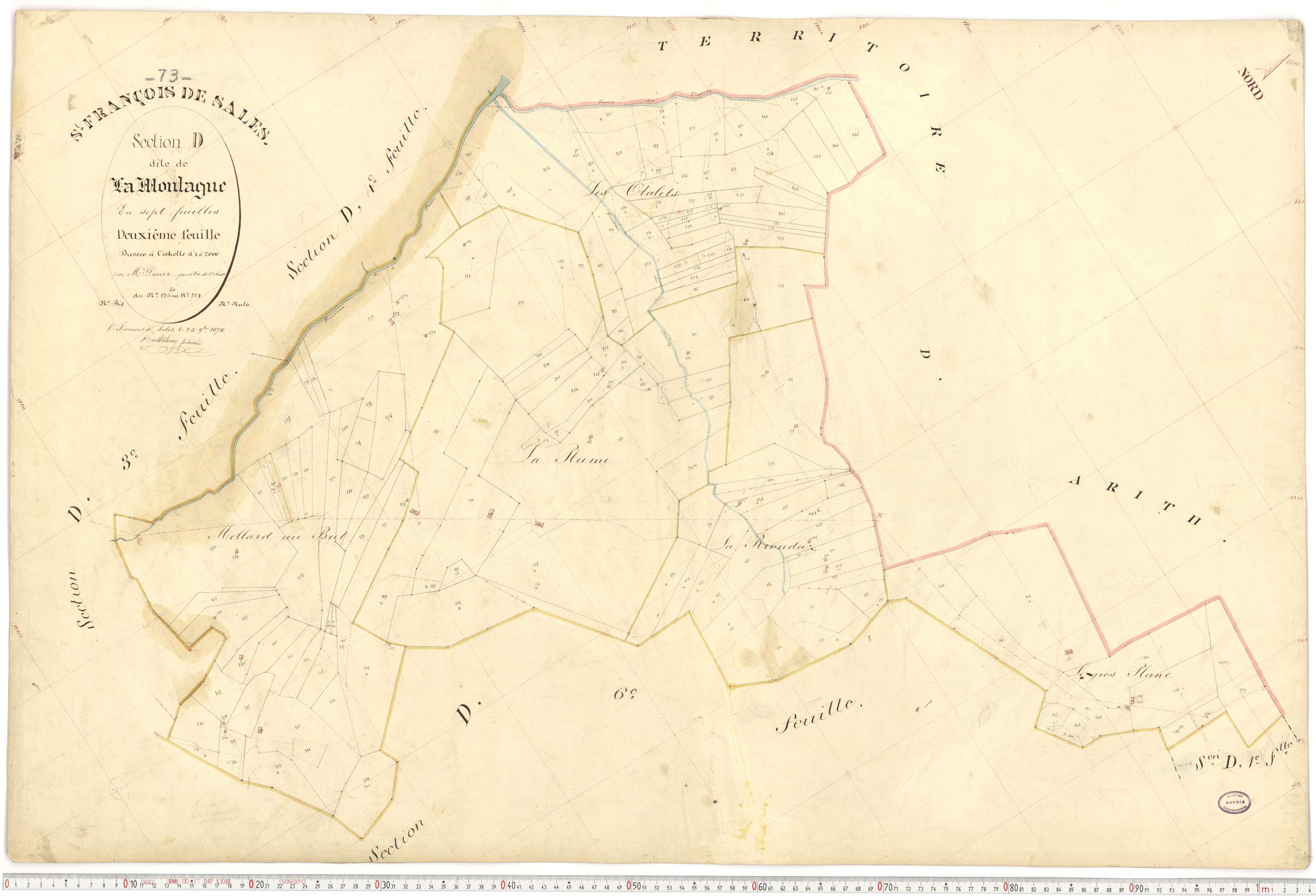 Saint-François-de-Sales - Plans cadastraux du premier cadastre français.