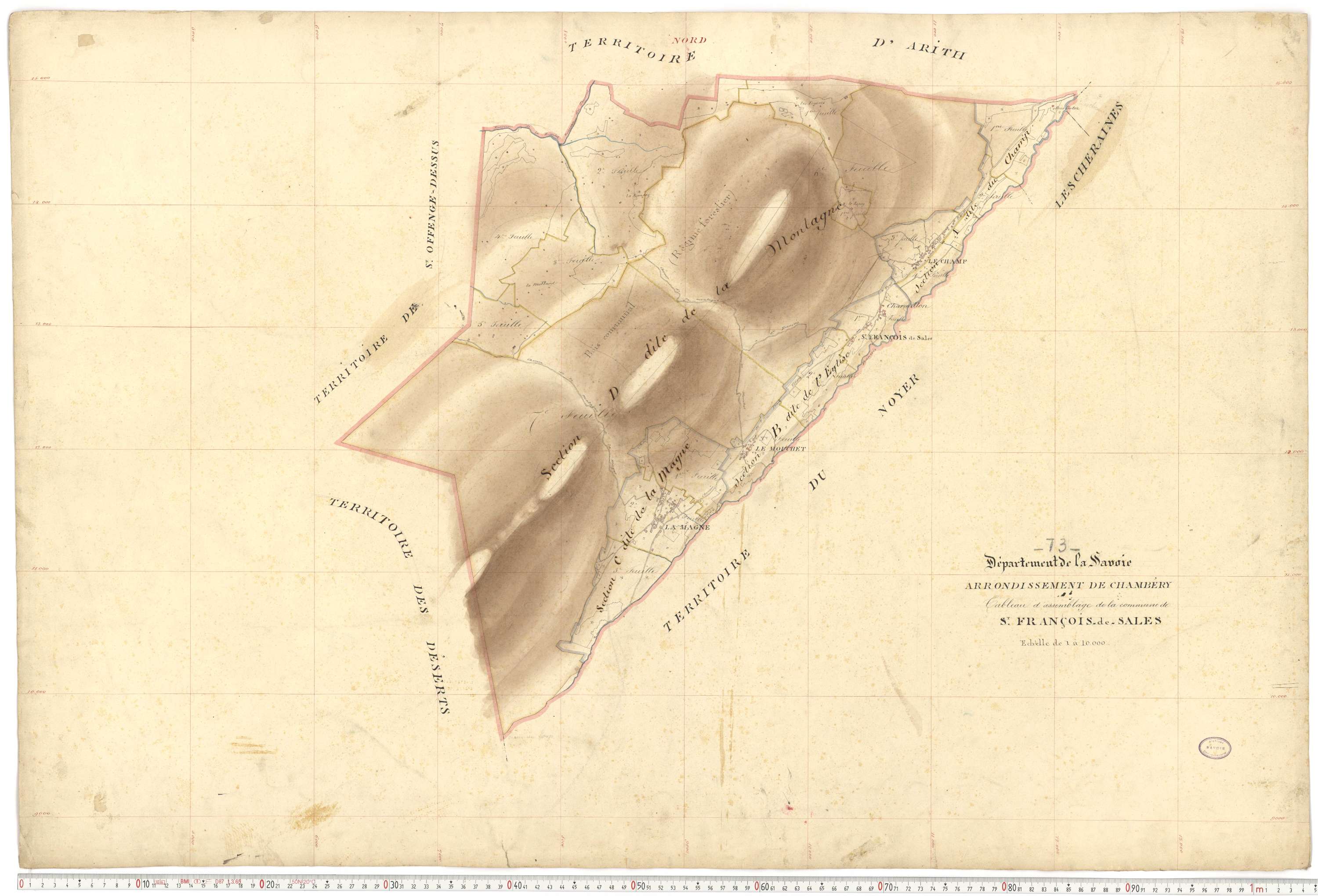 Saint-François-de-Sales - Plans cadastraux du premier cadastre français.
