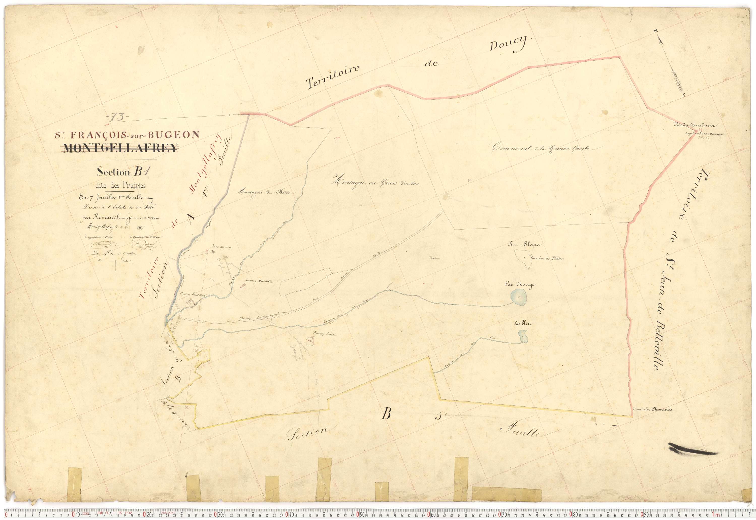 Saint-François-Longchamp - Plans cadastraux du premier cadastre français.