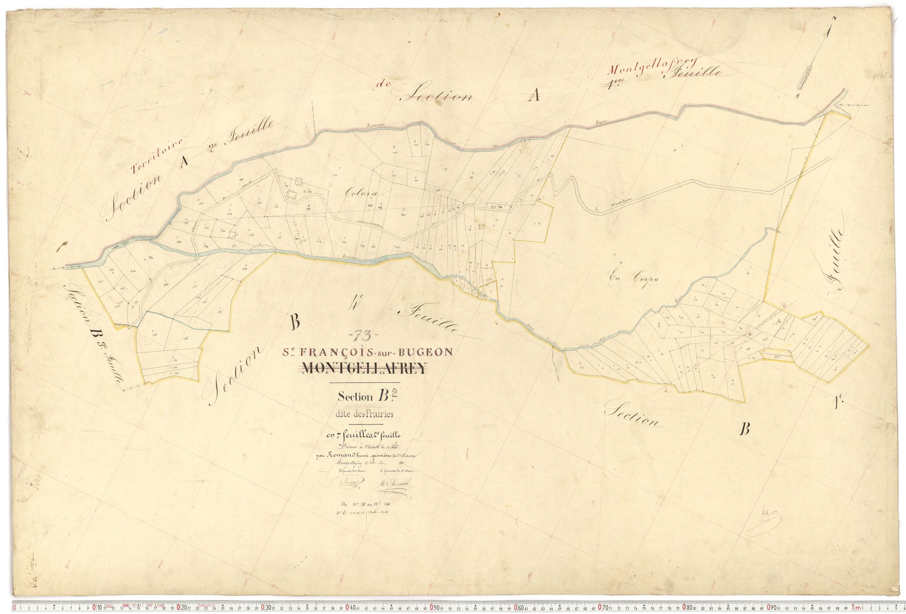 Saint-François-Longchamp - Plans cadastraux du premier cadastre français.