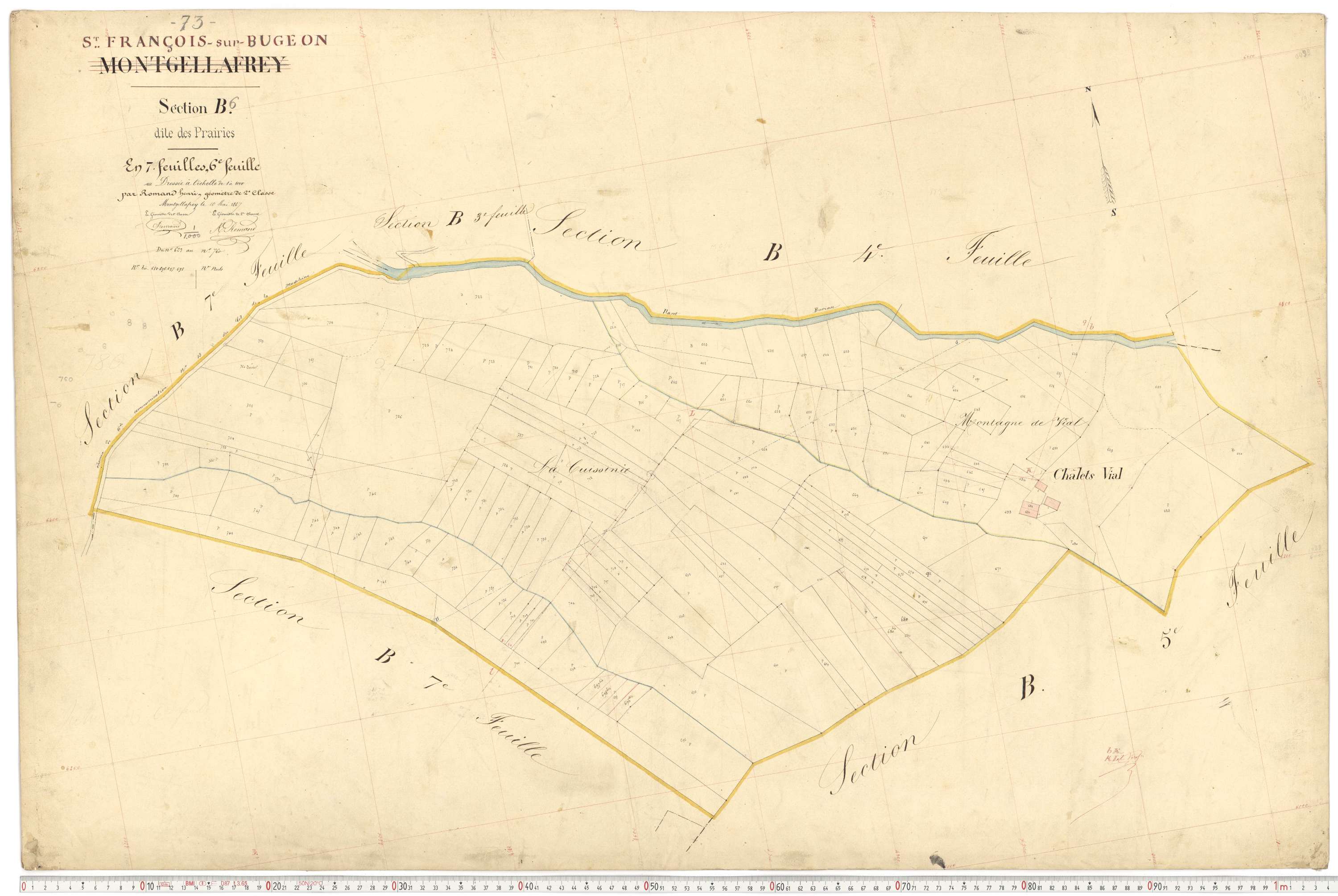 Saint-François-Longchamp - Plans cadastraux du premier cadastre français.