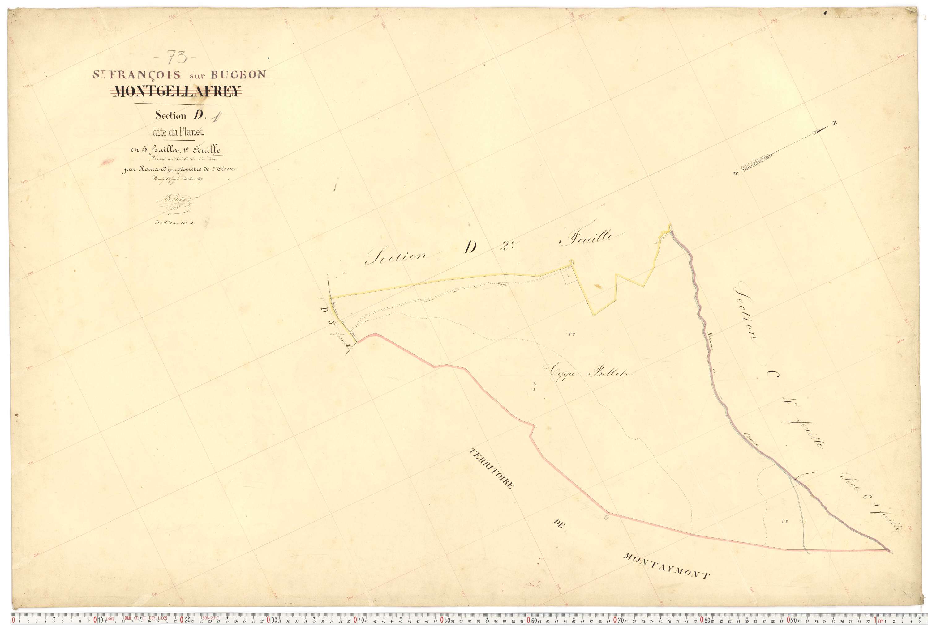 Saint-François-Longchamp - Plans cadastraux du premier cadastre français.