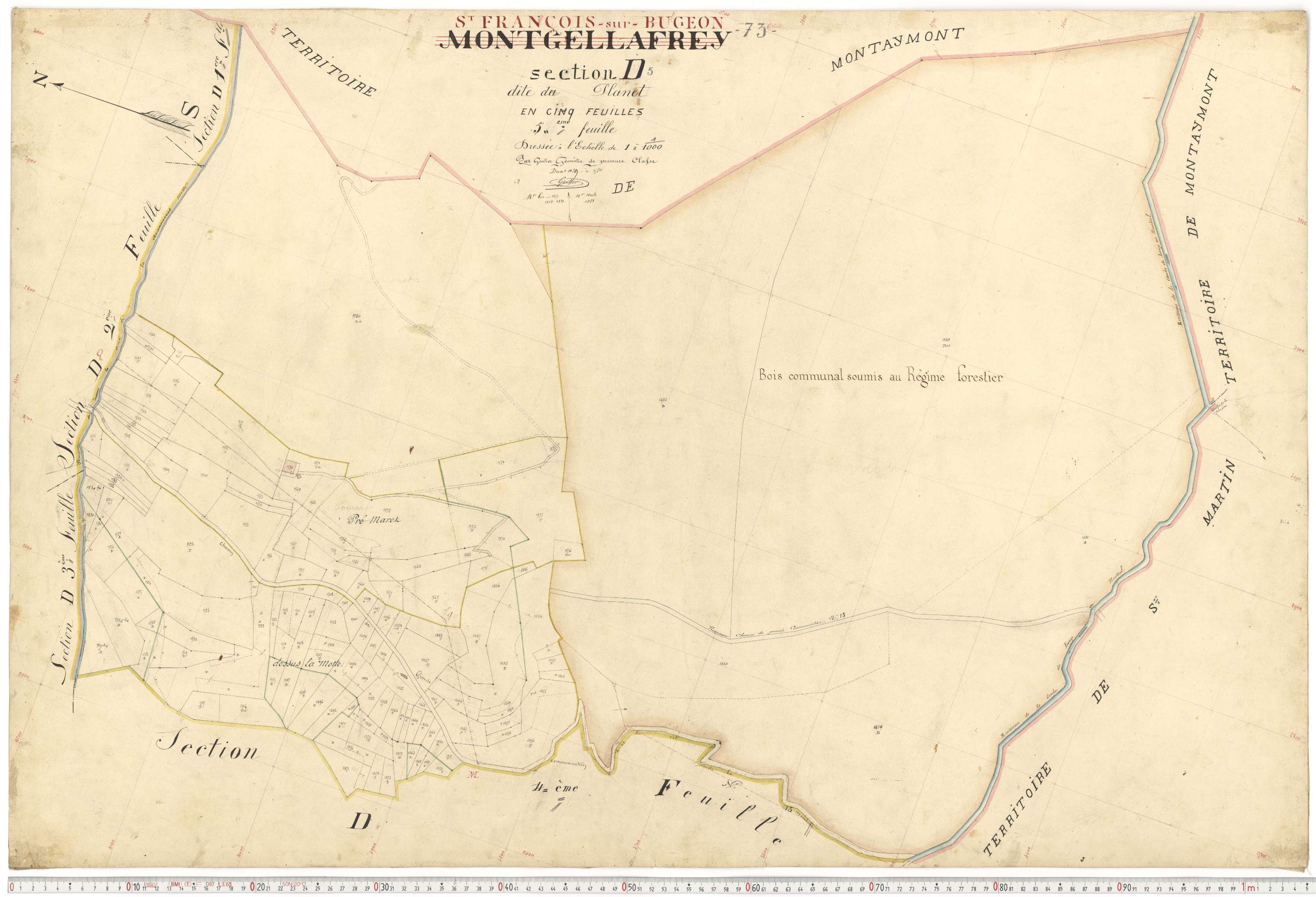 Saint-François-Longchamp - Plans cadastraux du premier cadastre français.