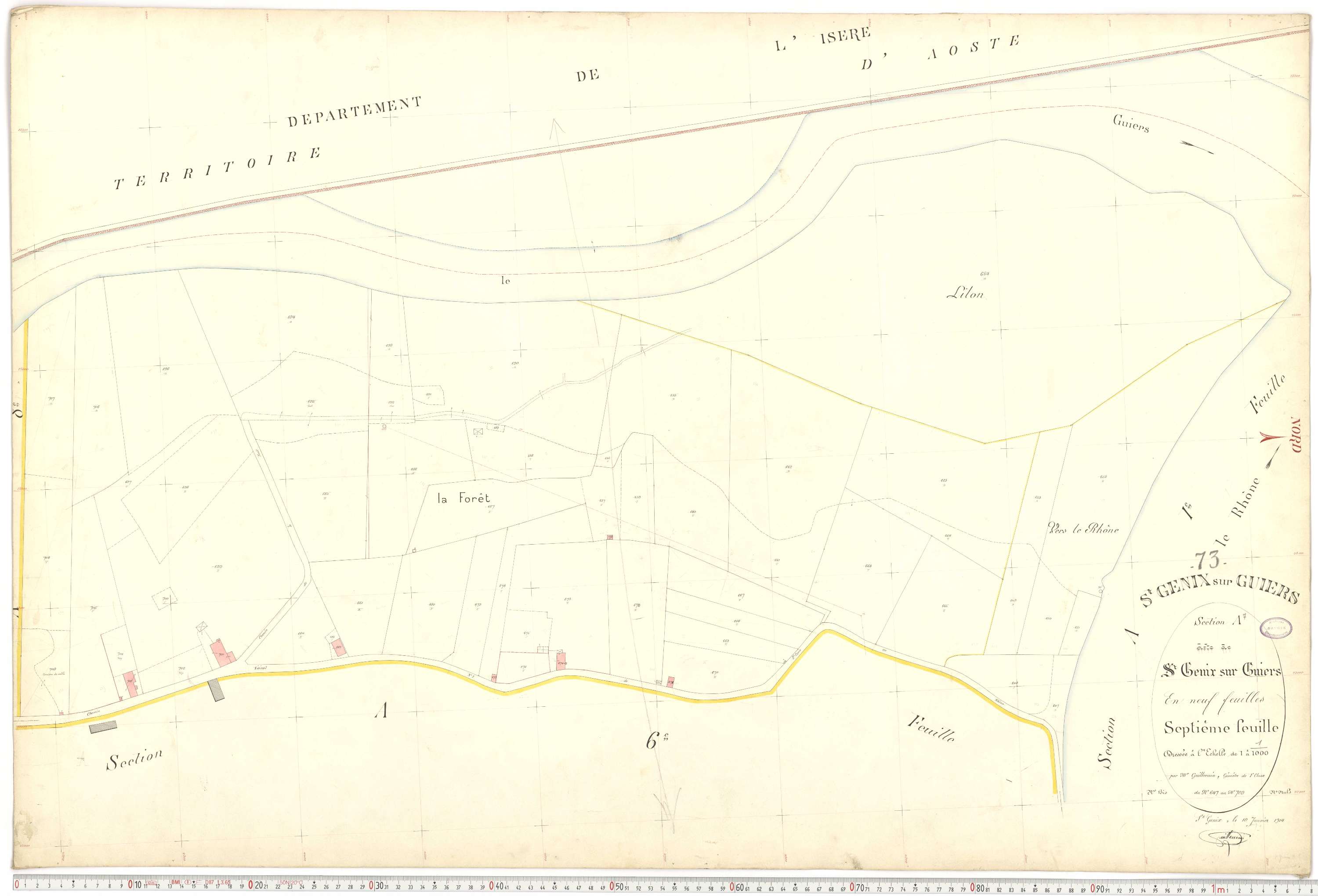 Saint-Genix-sur-Guiers - Plans cadastraux du premier cadastre français.