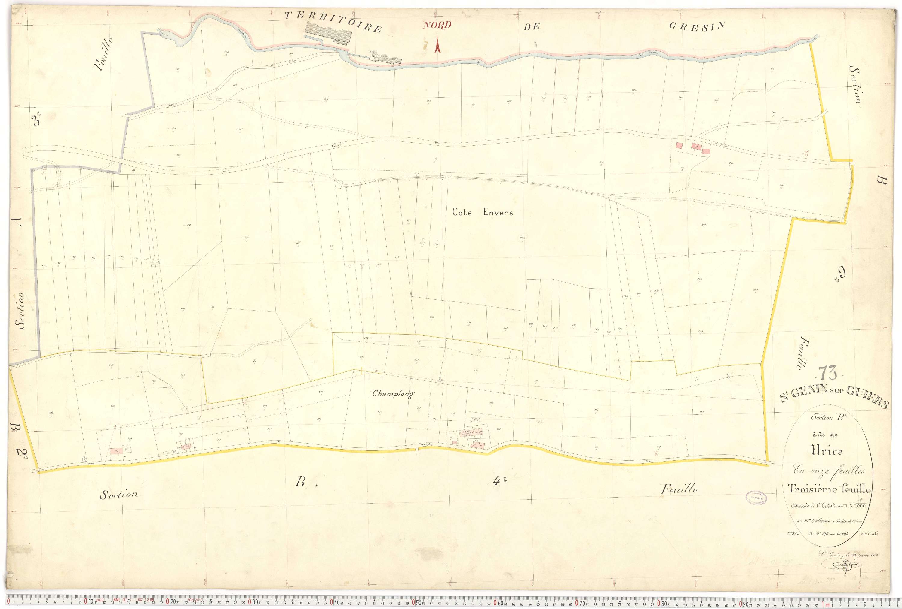 Saint-Genix-sur-Guiers - Plans cadastraux du premier cadastre français.