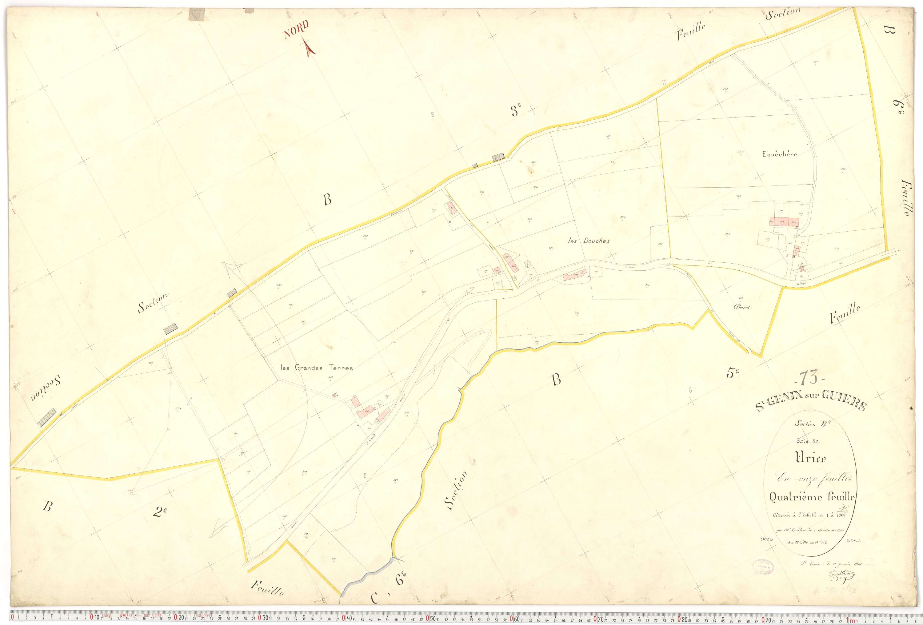 Saint-Genix-sur-Guiers - Plans cadastraux du premier cadastre français.
