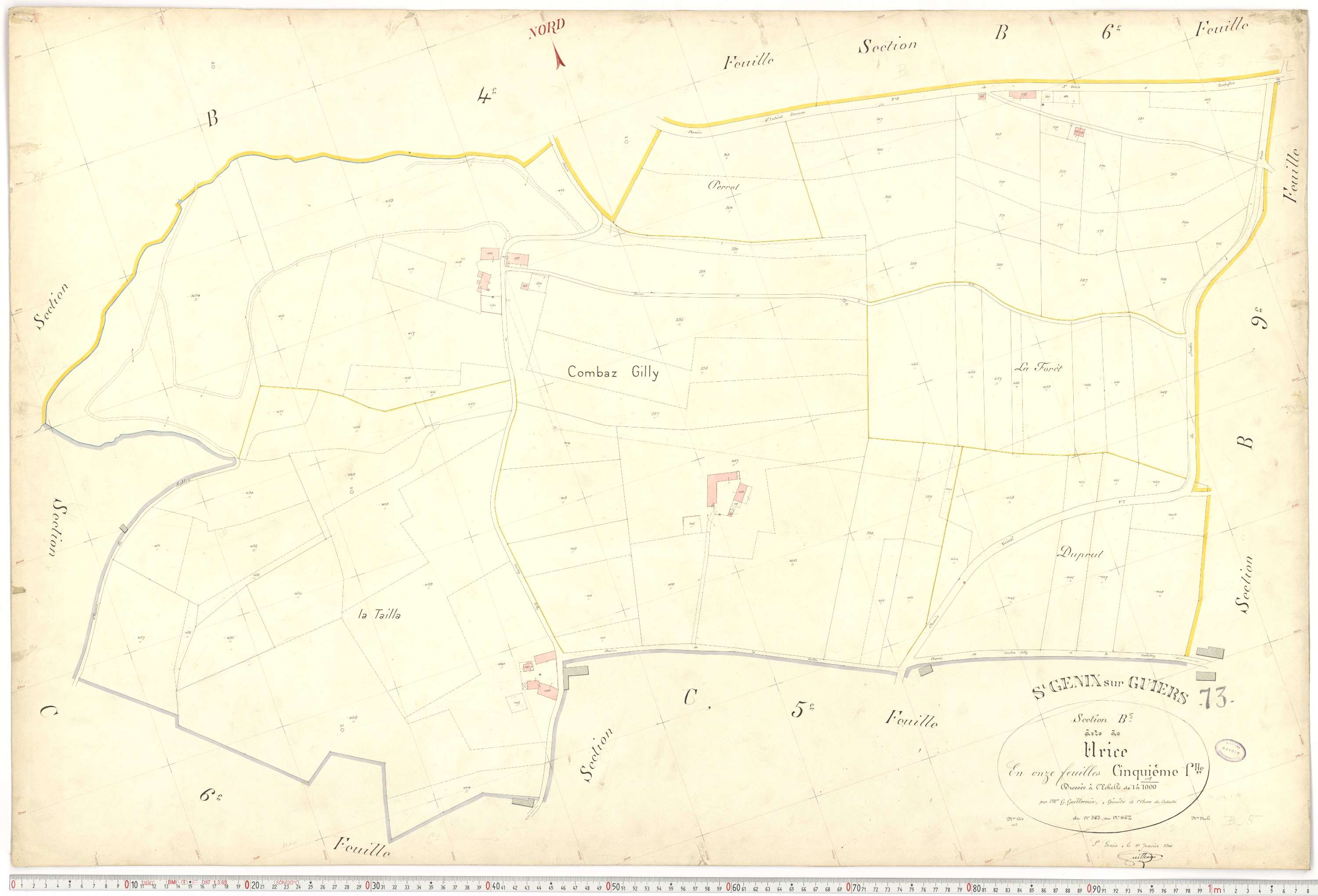 Saint-Genix-sur-Guiers - Plans cadastraux du premier cadastre français.
